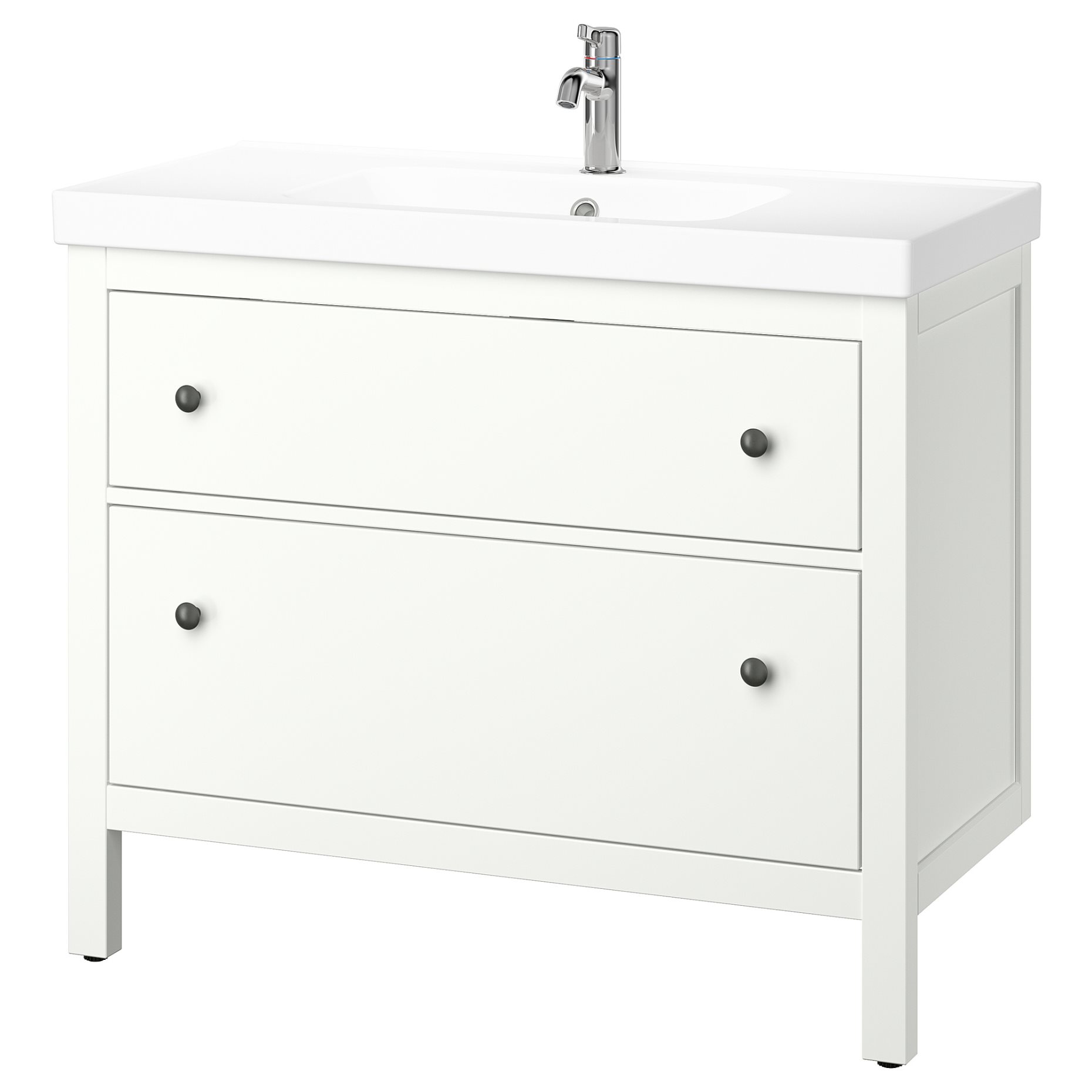 HEMNES/ORRSJON, wash-stand with drawers/wash-basin/tap, 102x49x89 cm, 095.468.07