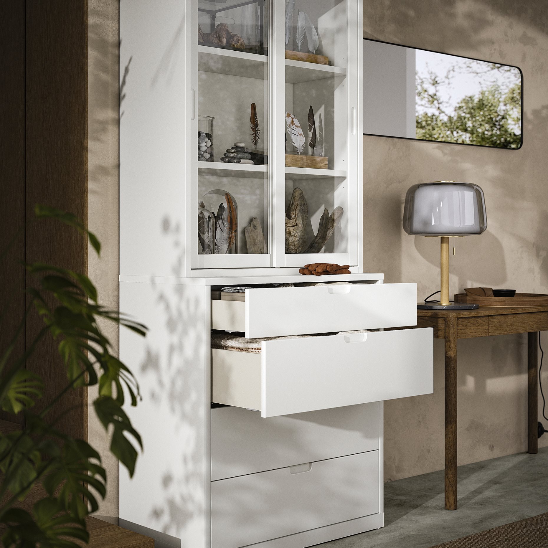 TONSTAD, storage combination with drawers, 82x47x206 cm, 095.478.83