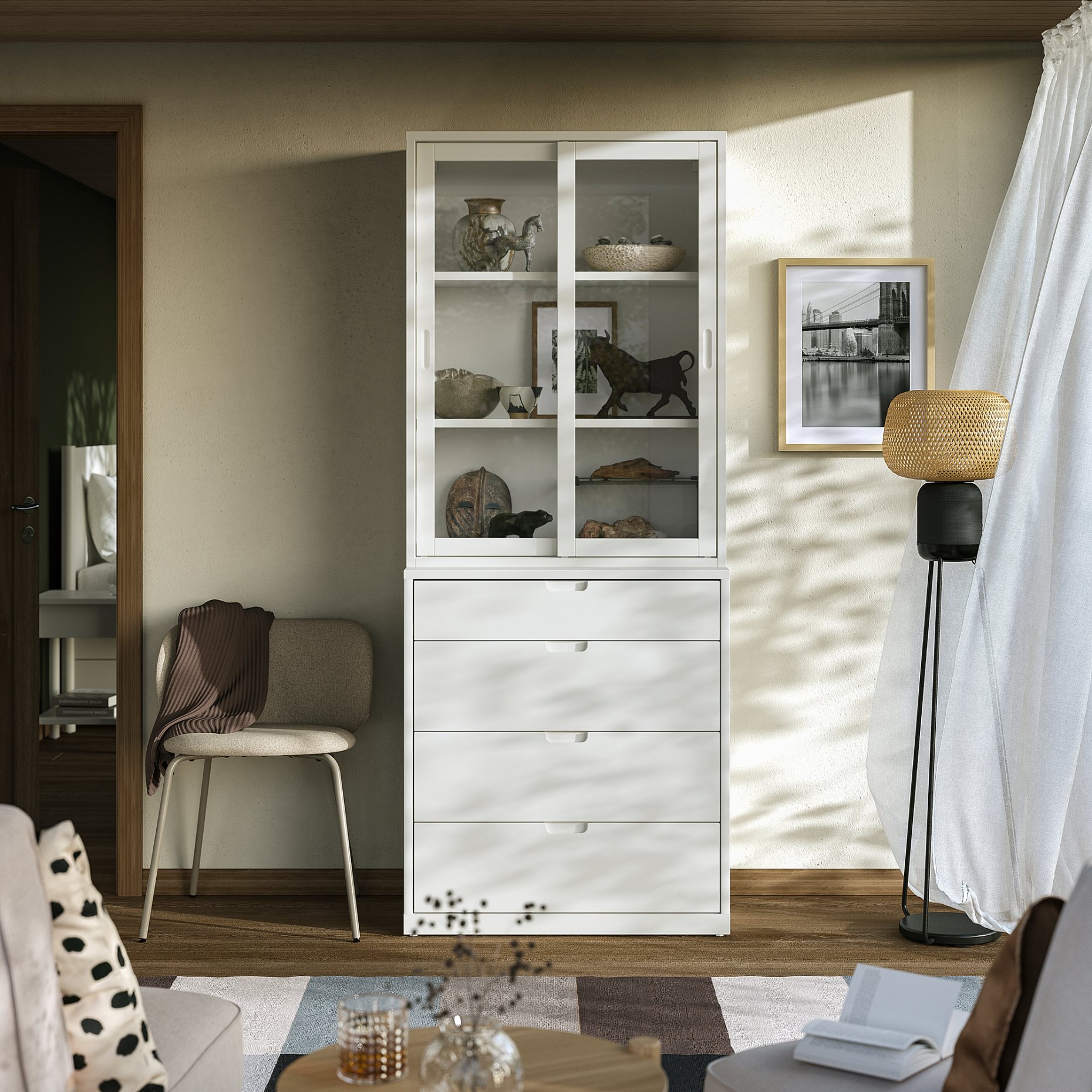 TONSTAD, storage combination with drawers, 82x47x206 cm, 095.478.83