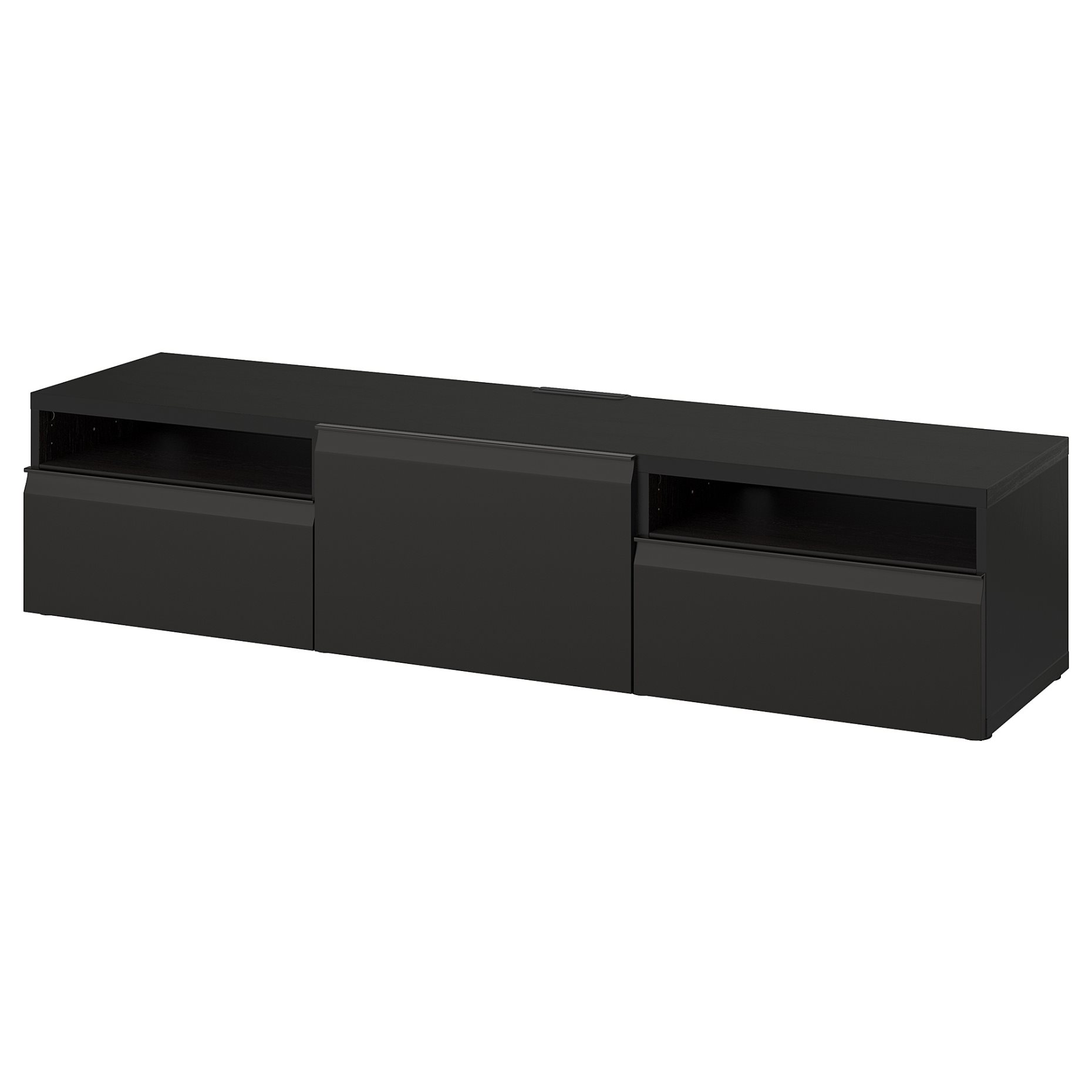 BESTÅ, TV bench with door/drawers soft closing, 180x42x39 cm, 095.689.17