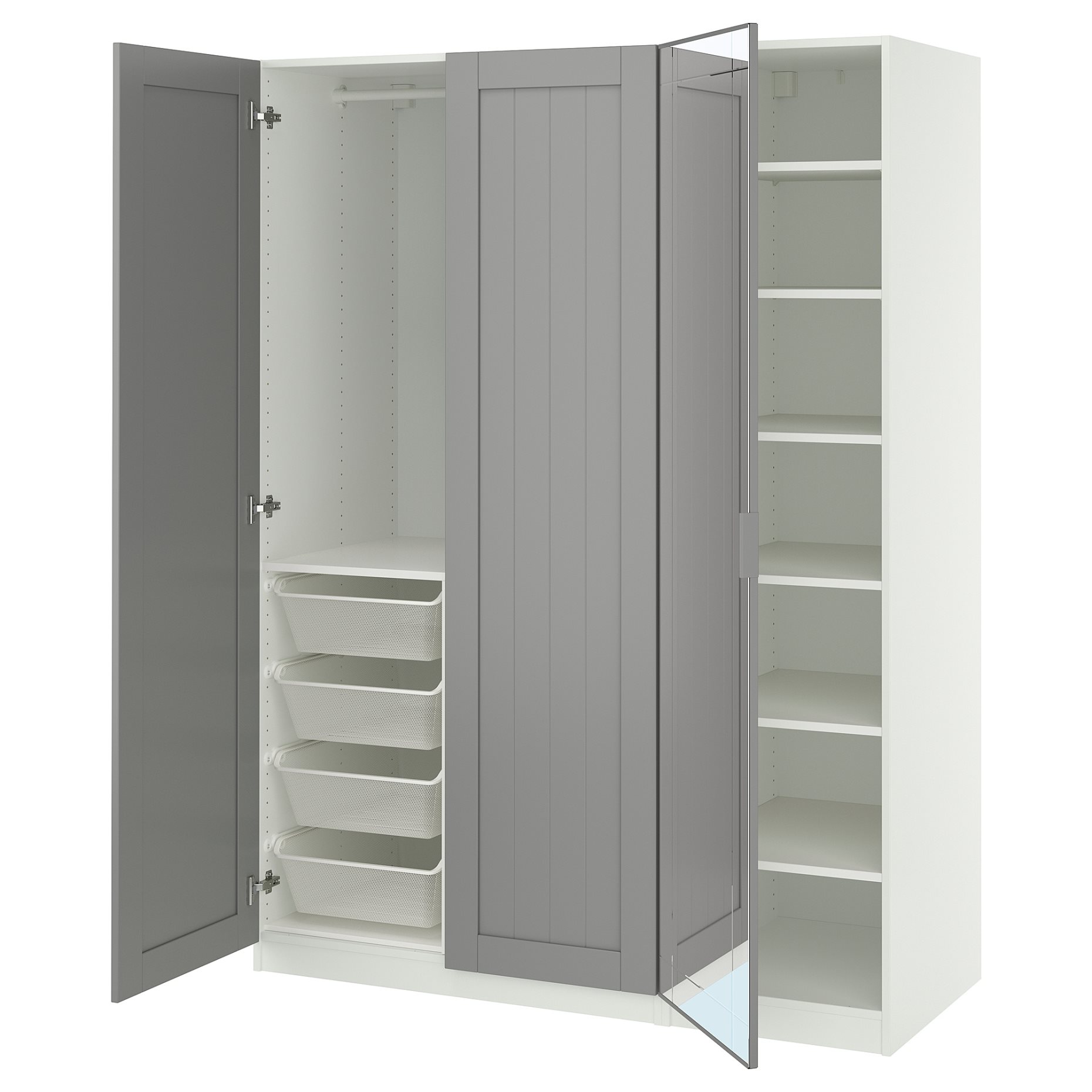 PAX/KAMMAR/GULL, wardrobe combination, 150x60x201 cm, 095.725.42
