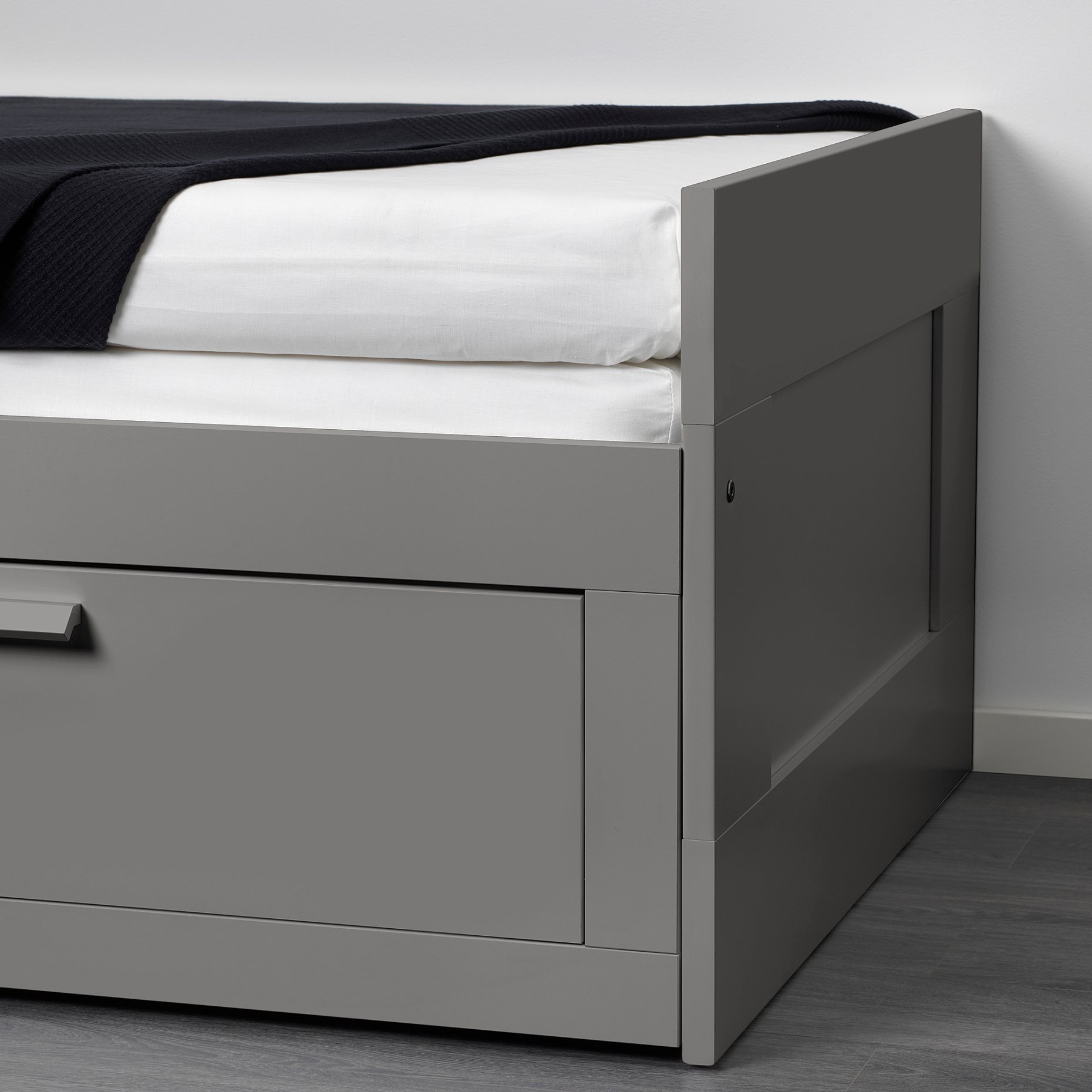 BRIMNES, day-bed with 2 drawers/2 mattresses, 80x200 cm, 095.900.13