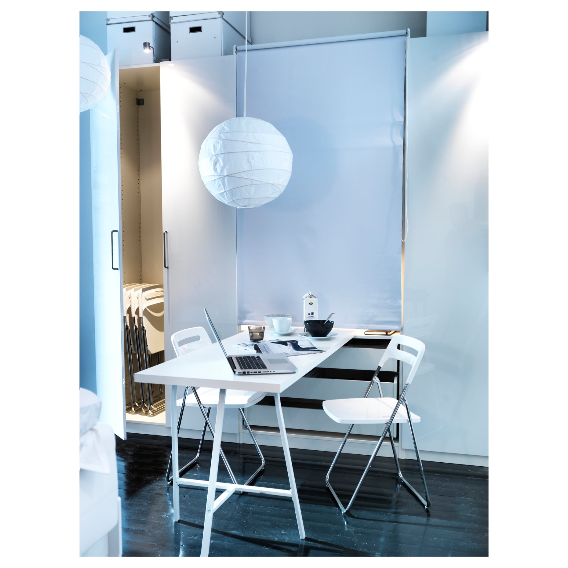 NISSE, folding chair/high-gloss, 101.150.67