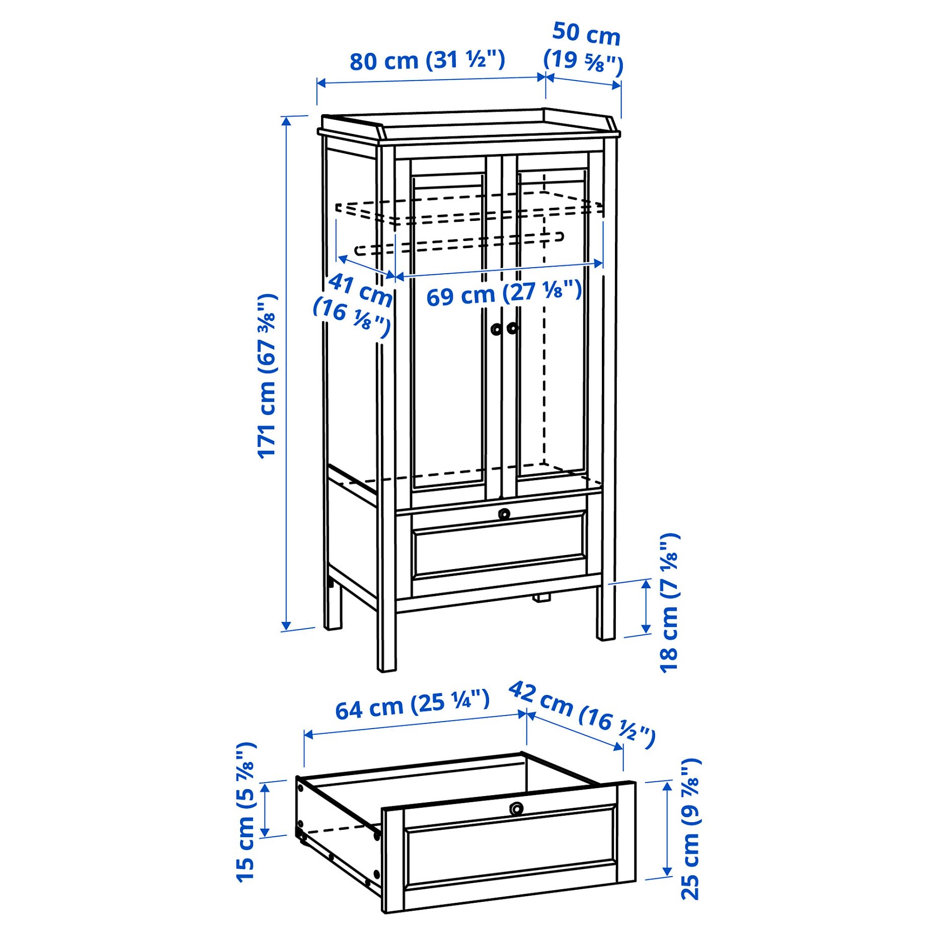 SUNDVIK, wardrobe, 102.696.96