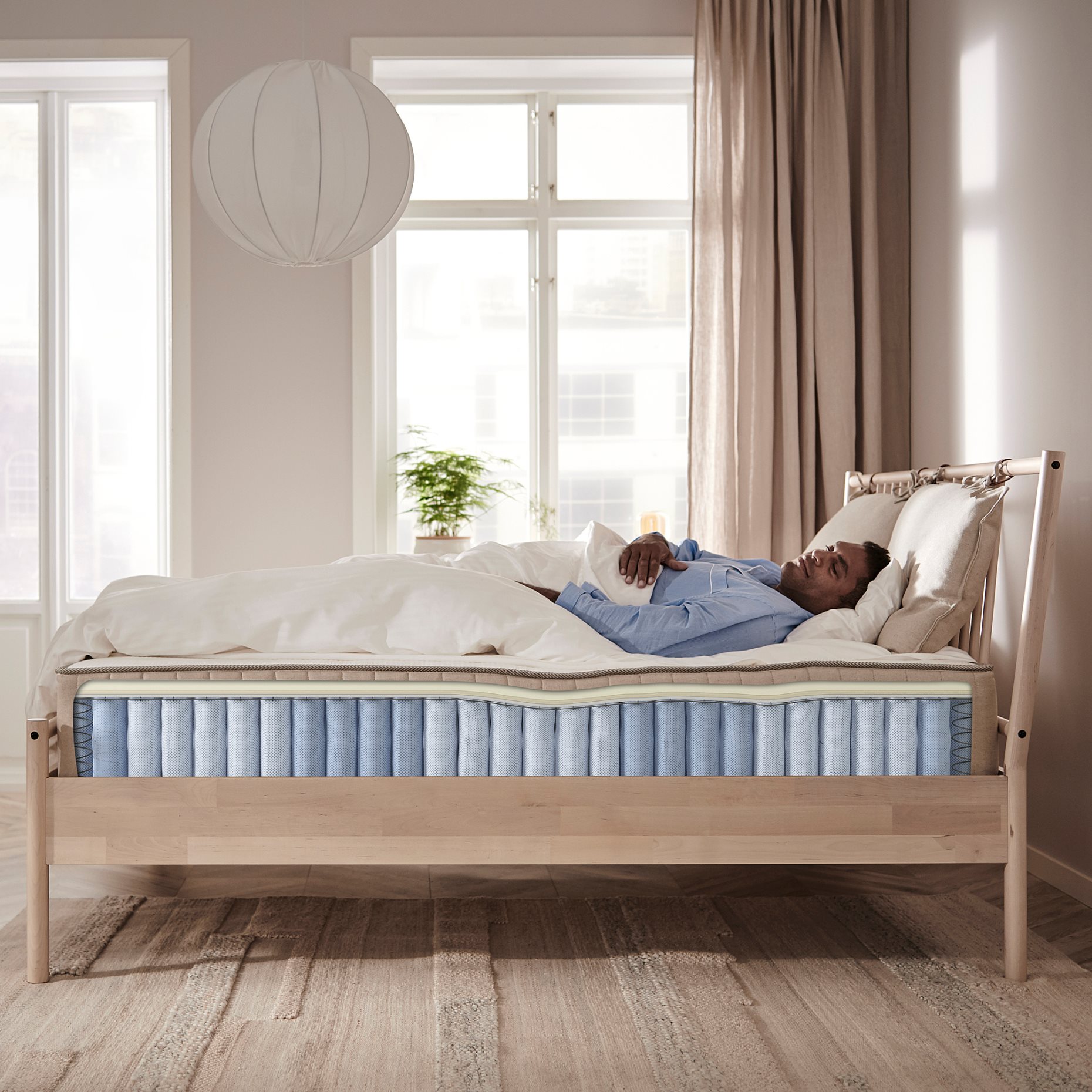 VATNESTRÖM, pocket sprung mattress, firm 140x200 cm, 104.763.99