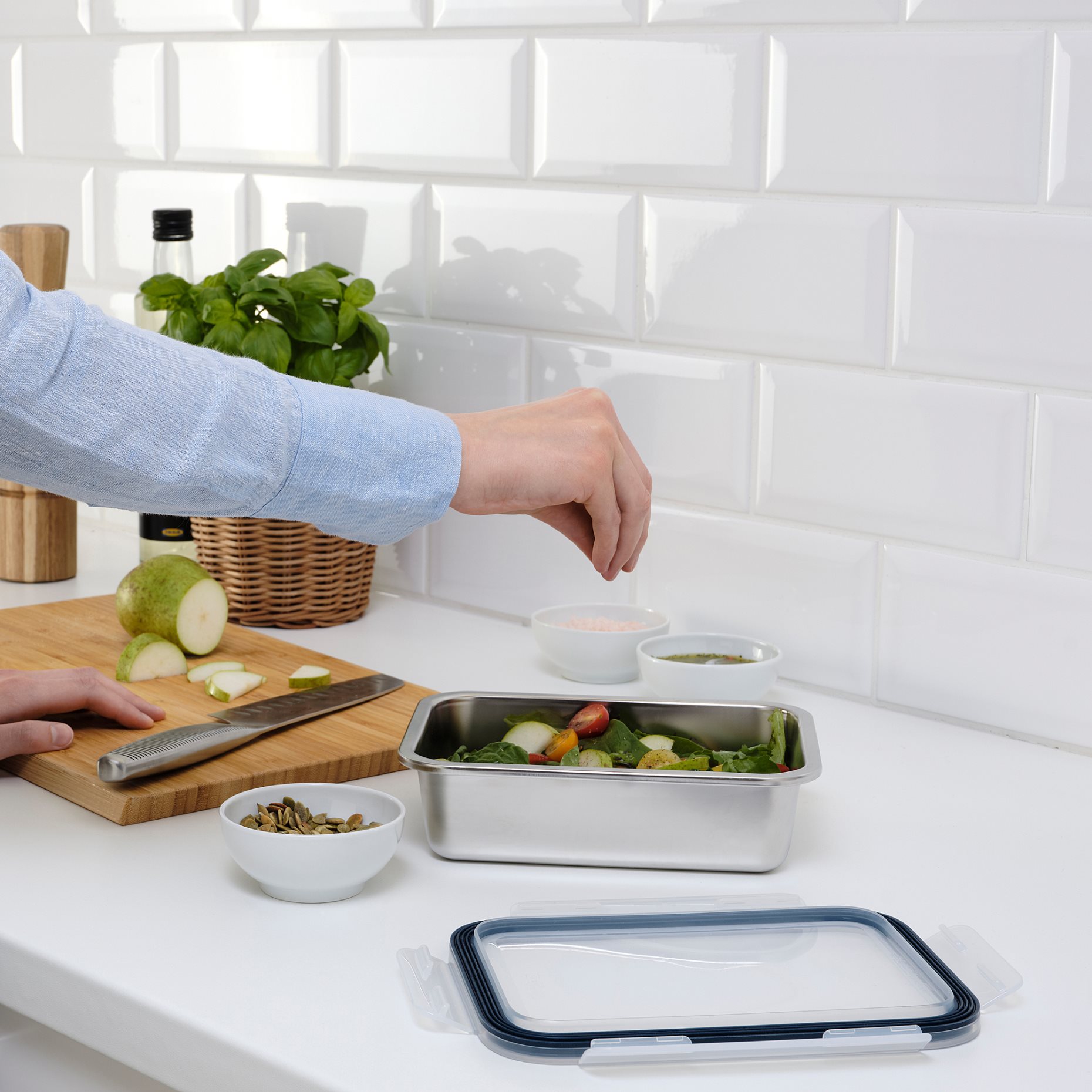 IKEA 365+, δοχείο αποθήκευσης τροφίμων/ορθογώνιο, 1.0 l, 104.978.01