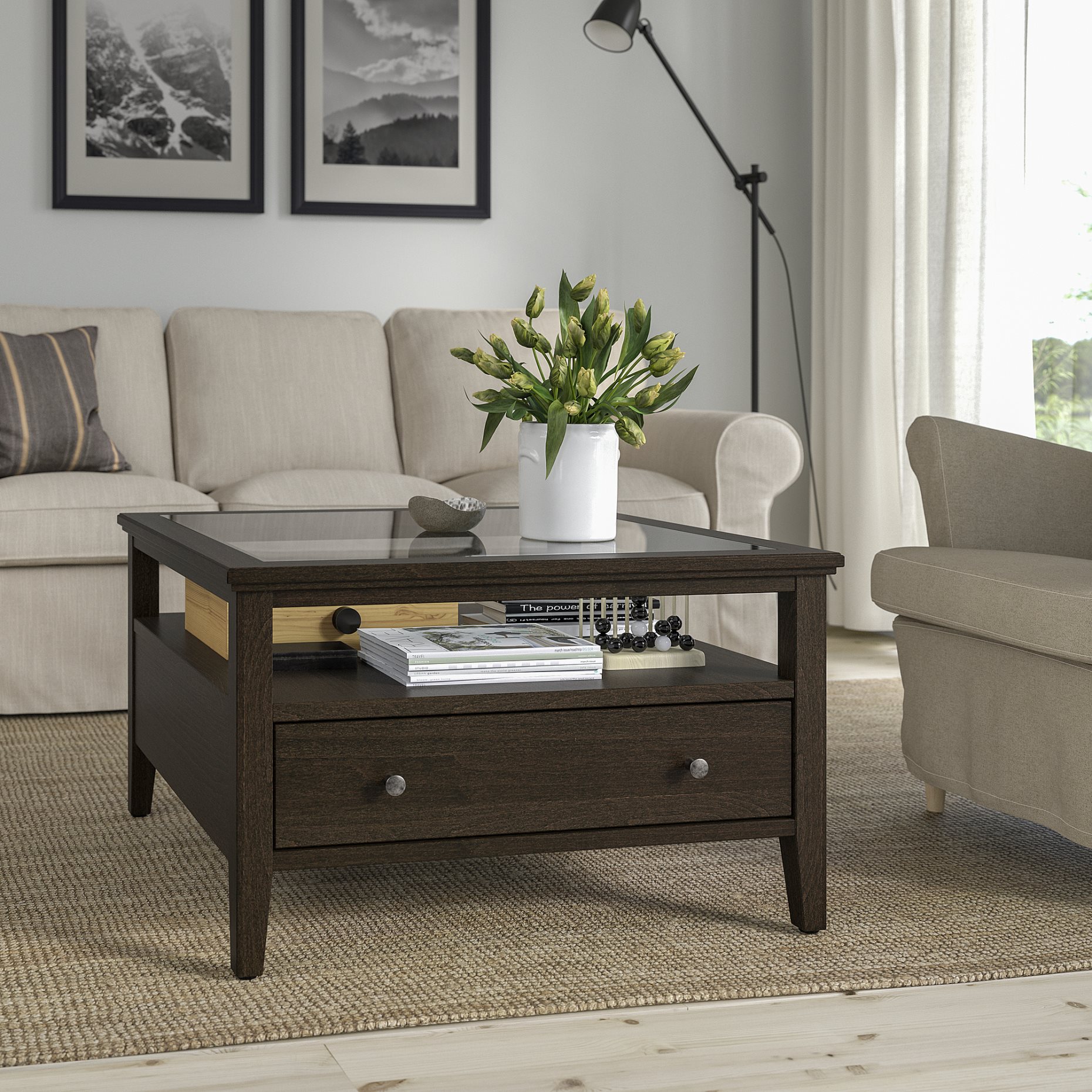 IDANÄS, coffee table, 80x80 cm, 105.000.02