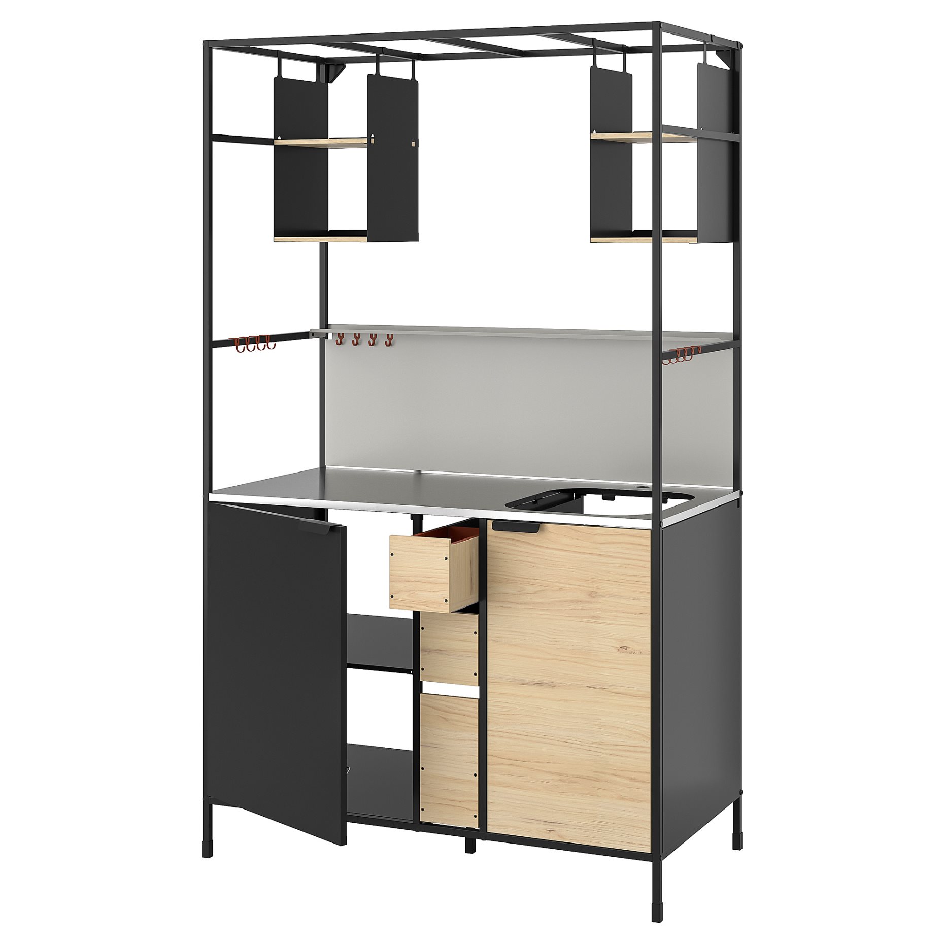ÄSPINGE, kitchenette, 120x60x202 cm, 105.002.81