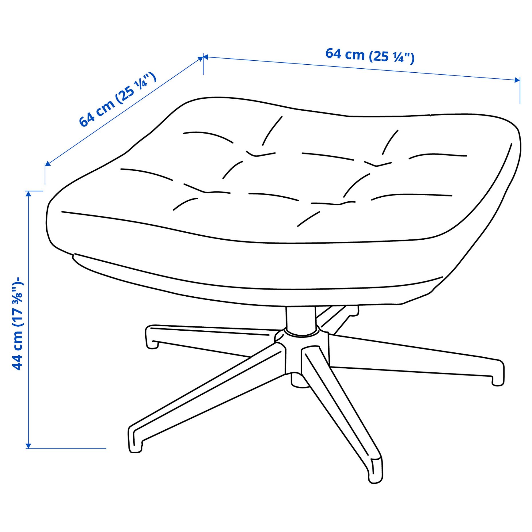 HAVBERG, footstool, 105.151.07
