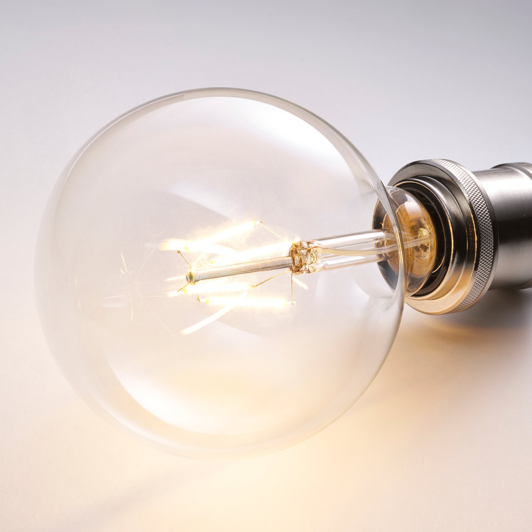 LUNNOM, λαμπτήρας LED E27 470 lumen/συμβατός με ροοστάτη, 125 mm, 105.393.68