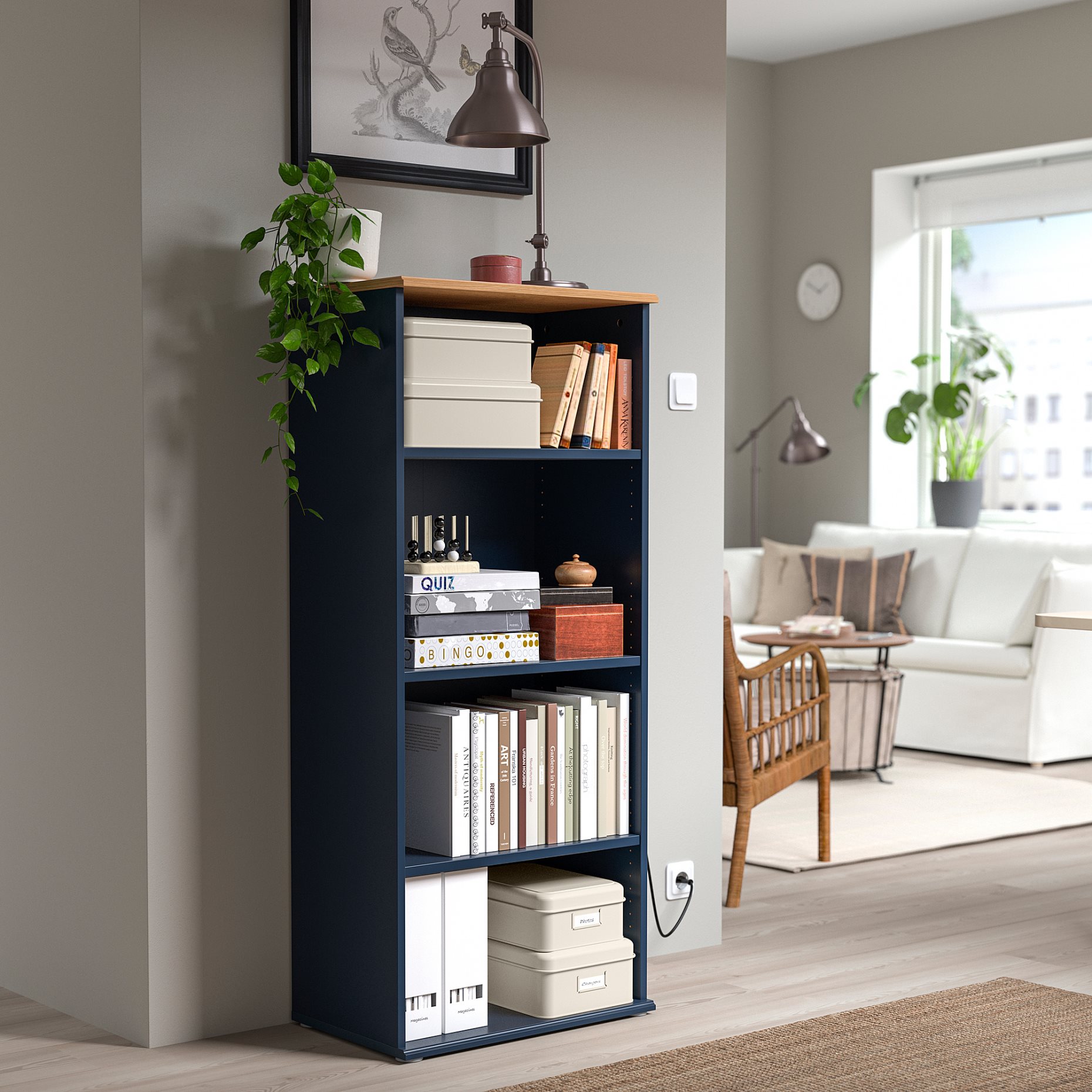 PLOGFÅRA, storage box with lid, set of 2, 105.432.14