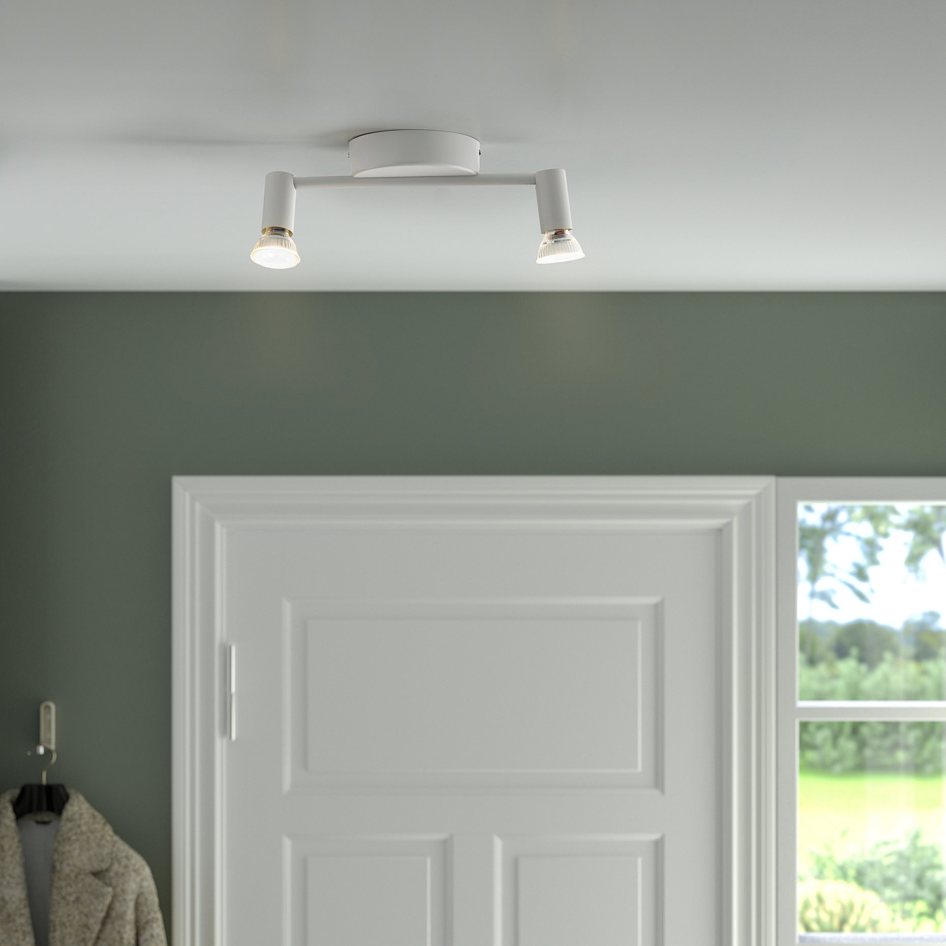 KRUSNATE, ceiling spotlight with 2 spots, 105.620.85