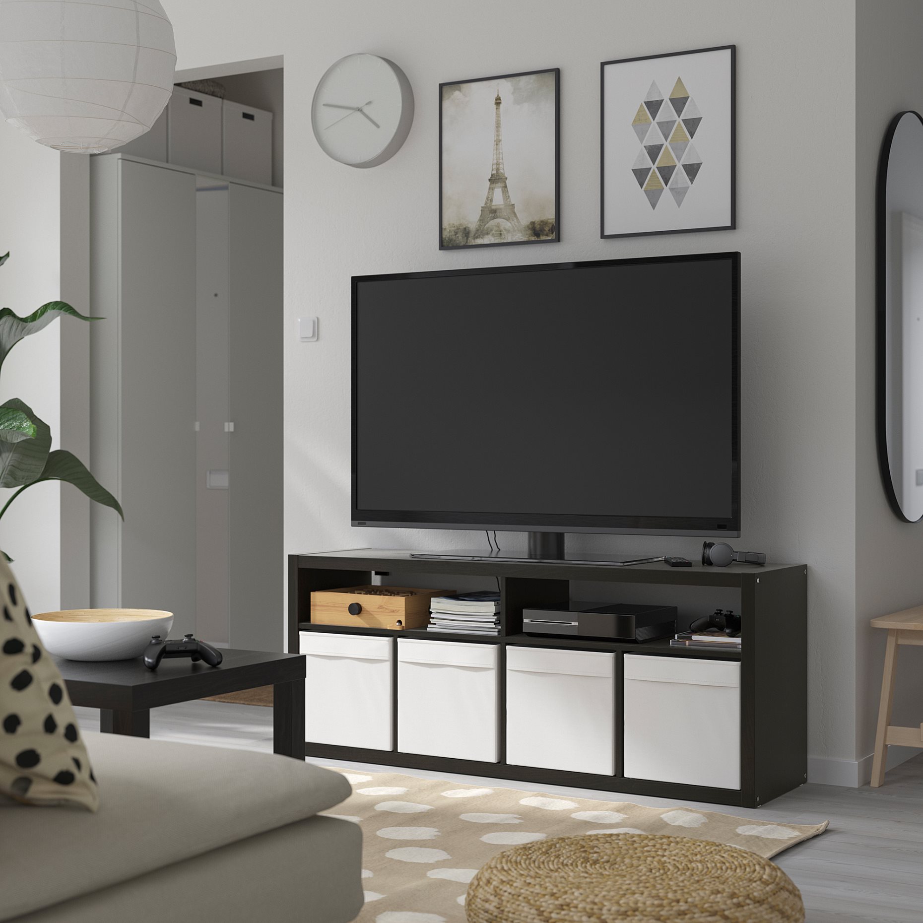 KALLAX, έπιπλο TV, 147x60 cm, 105.620.90