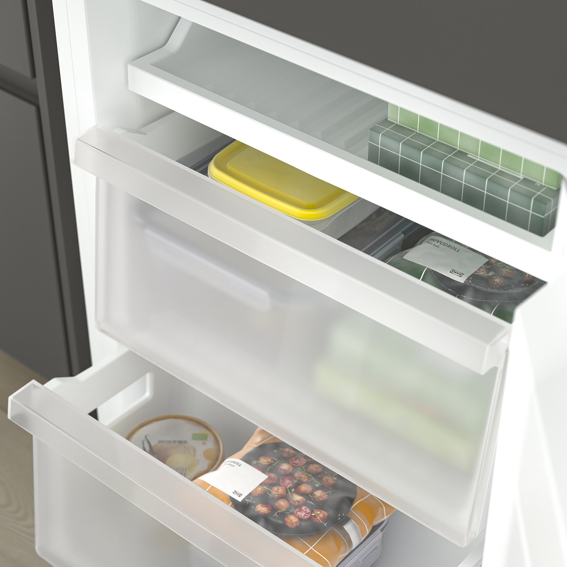 RISNAS, ψυγείο/καταψύκτης εντοιχιζόμενος/IKEA 500, 192/79 l, 105.730.60