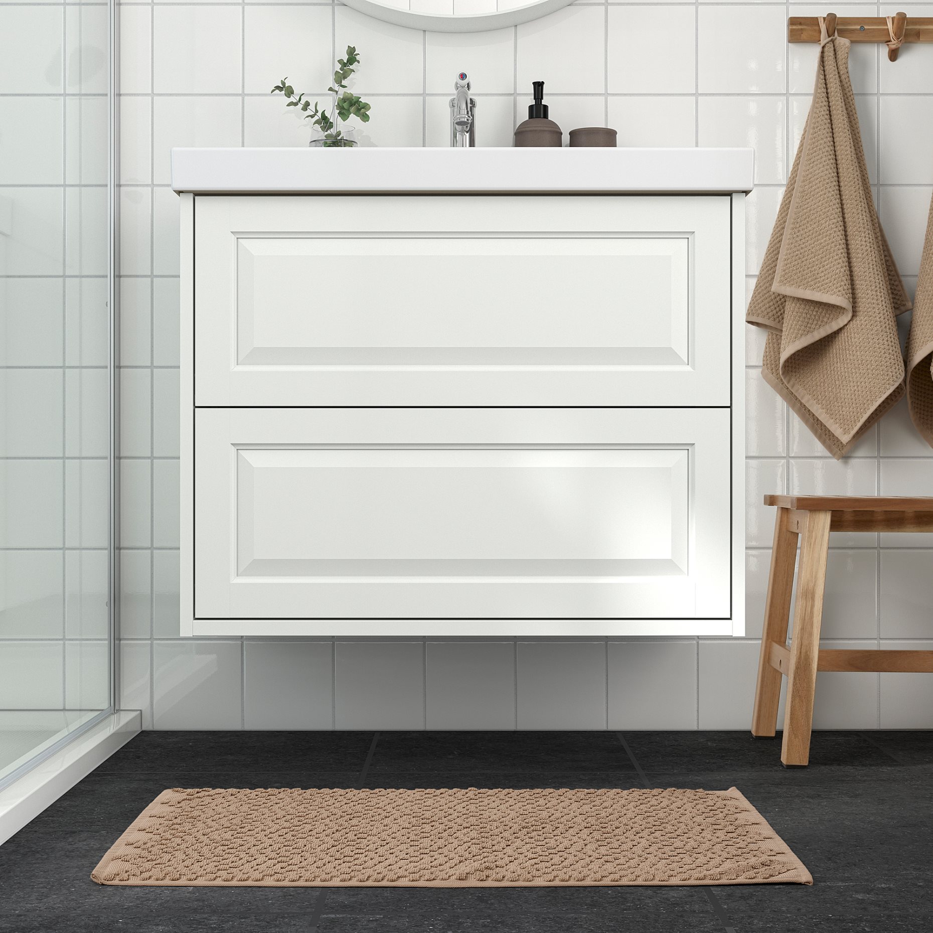 FJALLKATTFOT, bath mat, 50x80 cm, 105.800.27