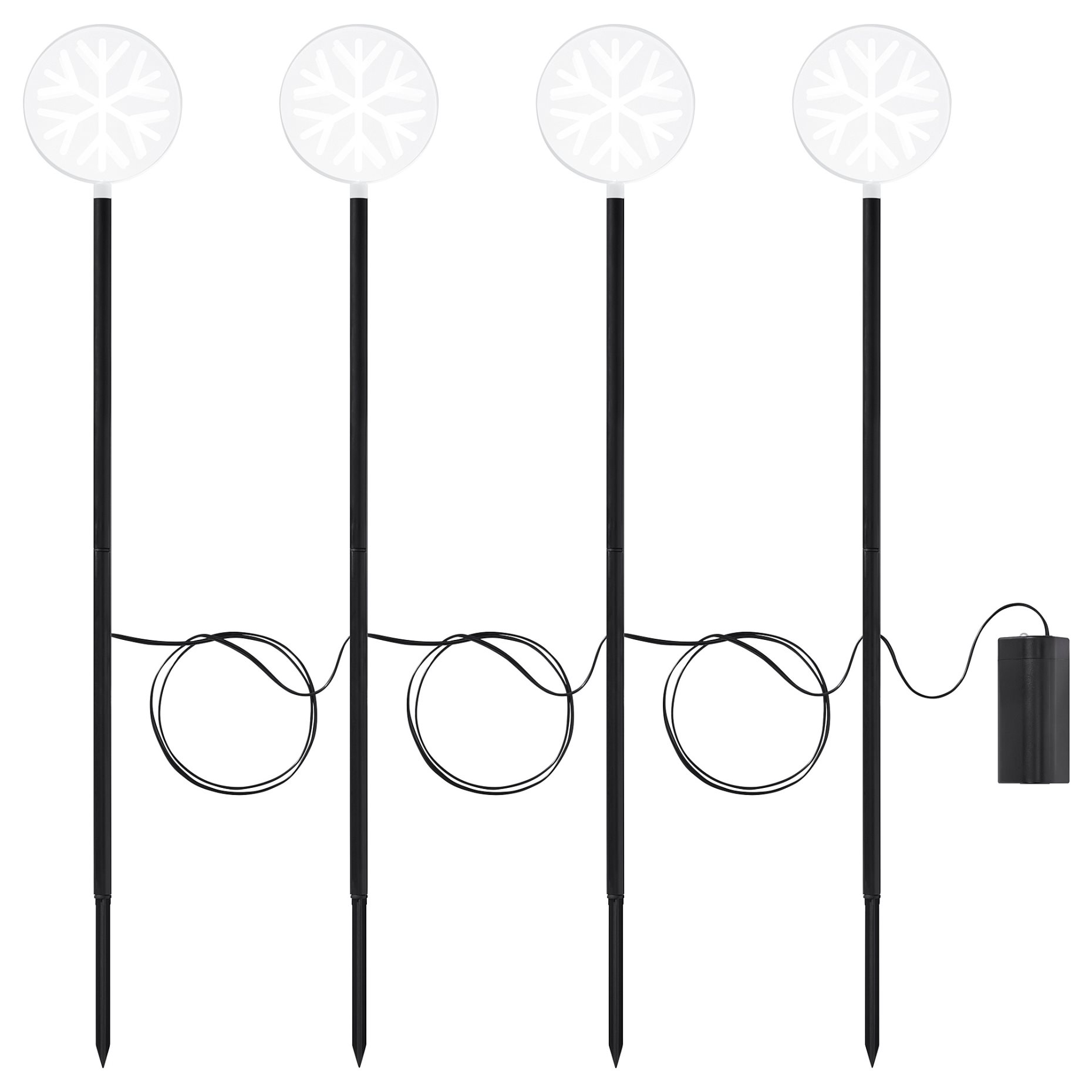 STRÅLA, stick with built-in LED light source/battery-operated/outdoor, 105.825.16