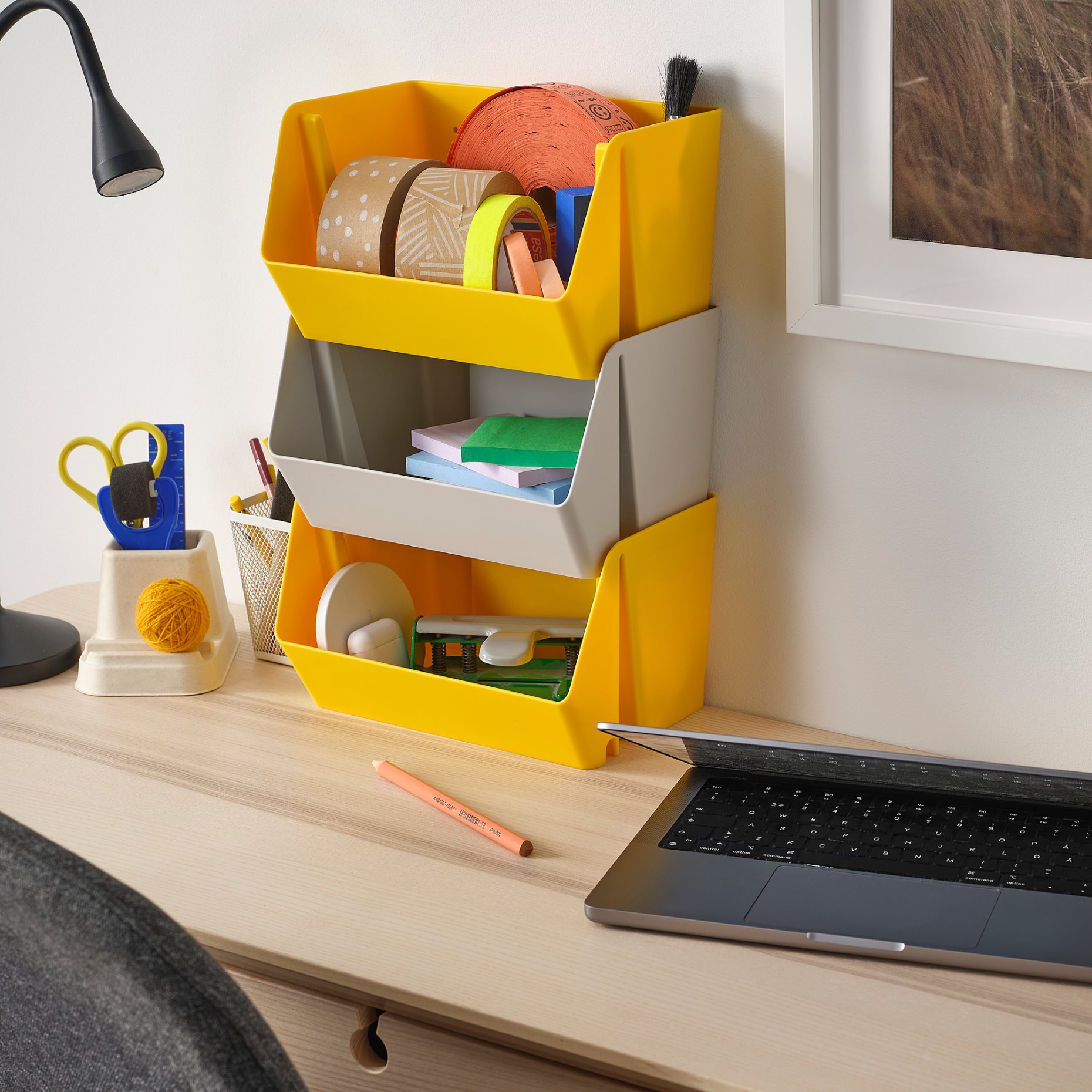 FODERTRÅG, organiser for desk/wall, 25x18x15 cm, 105.907.62