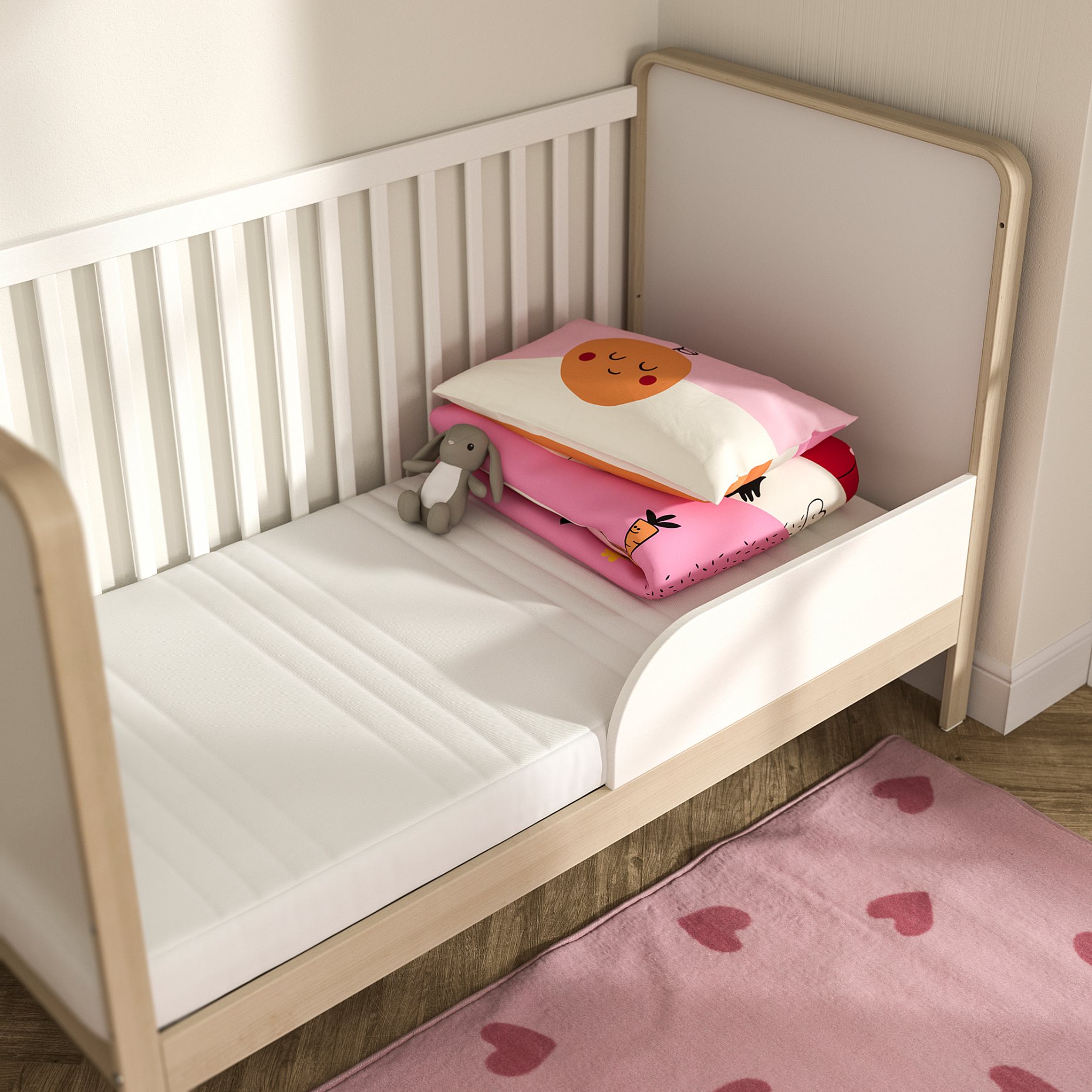 JÄTTETRÖTT, pocket spring mattress for cot, 105.934.02