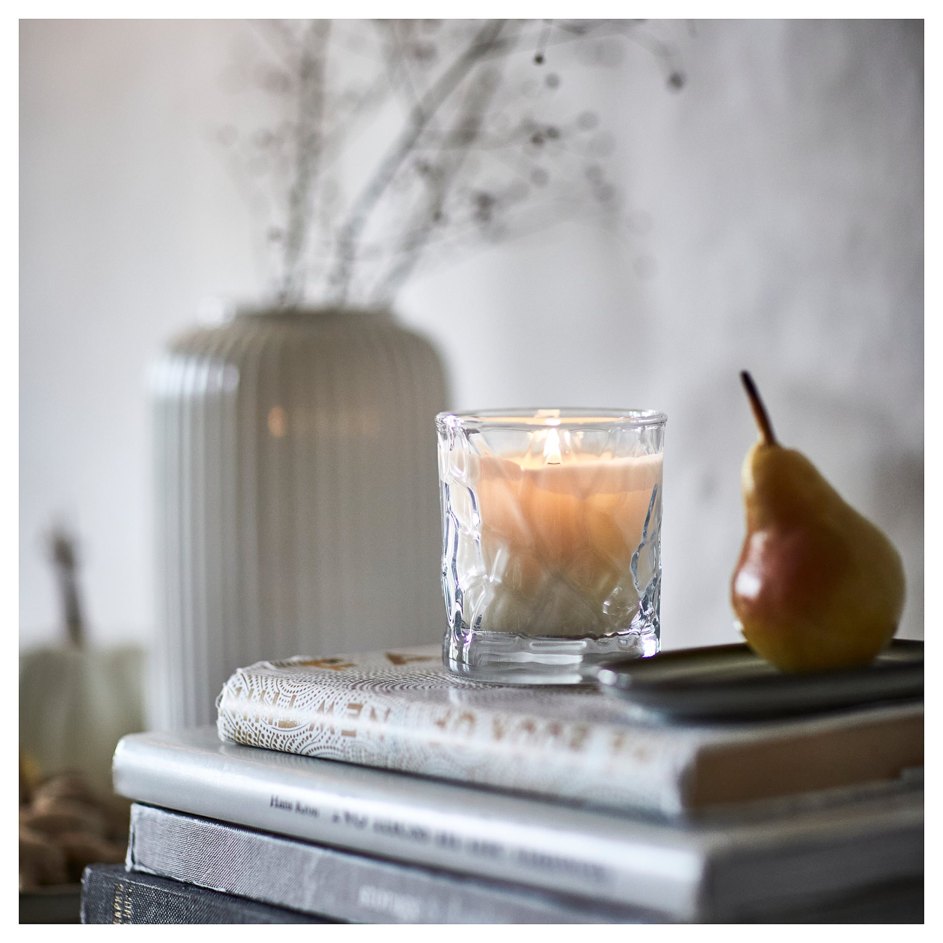 HOSTAGILLE, scented candle in glass/pear, 35 hr, 105.975.51