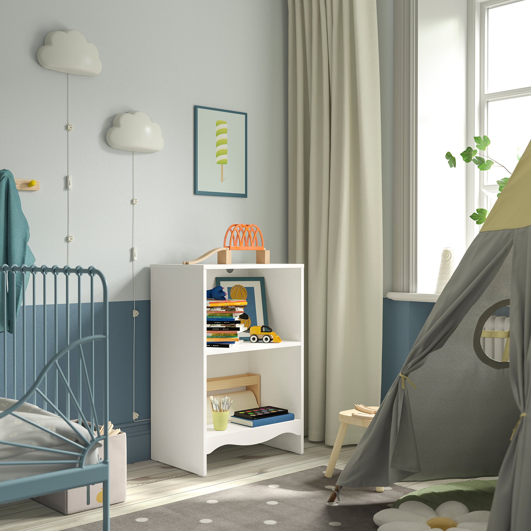 SMÅGÖRA, changing table/bookshelf, 105.979.52