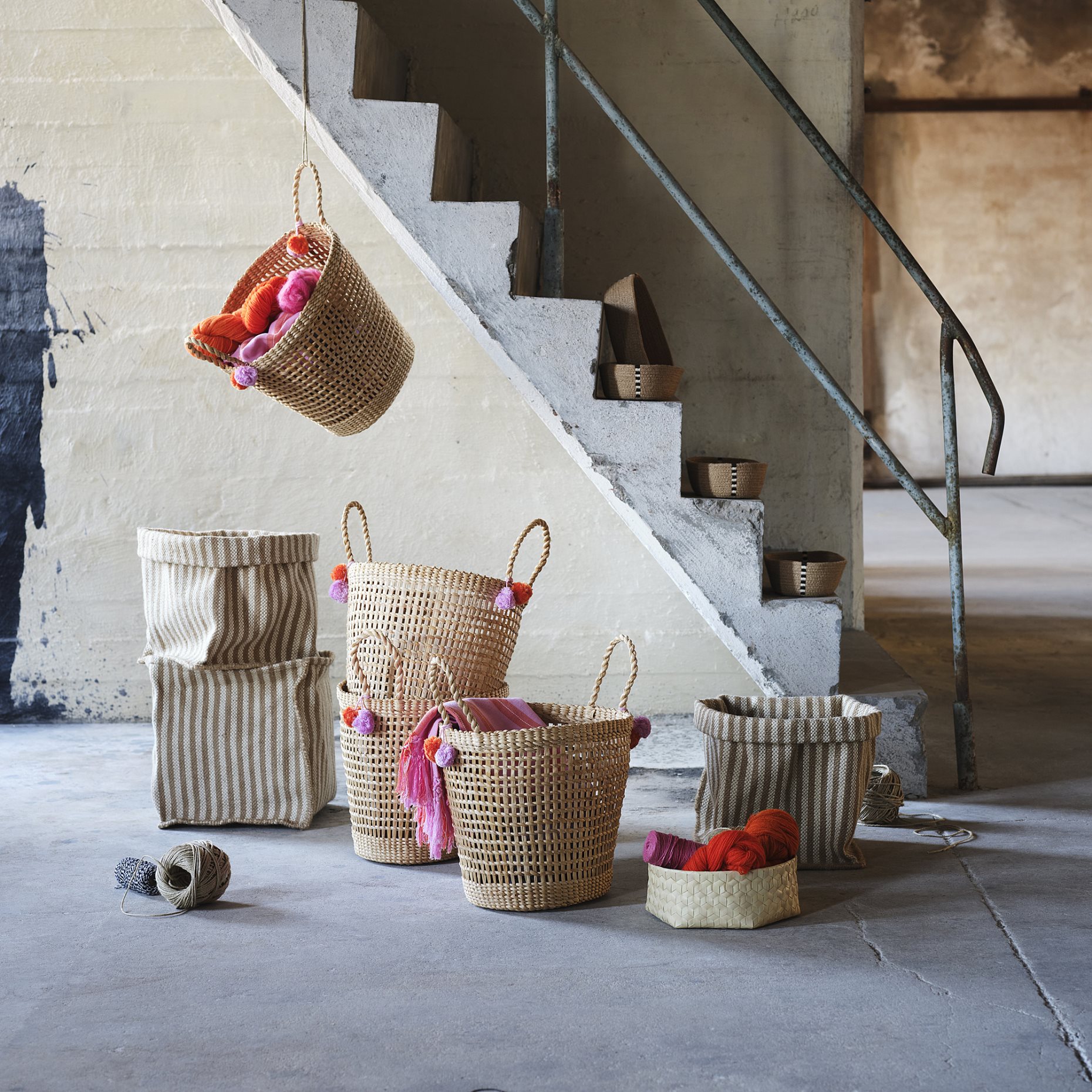 MÄVINN, handmade basket, 28x25x33 cm, 106.010.15