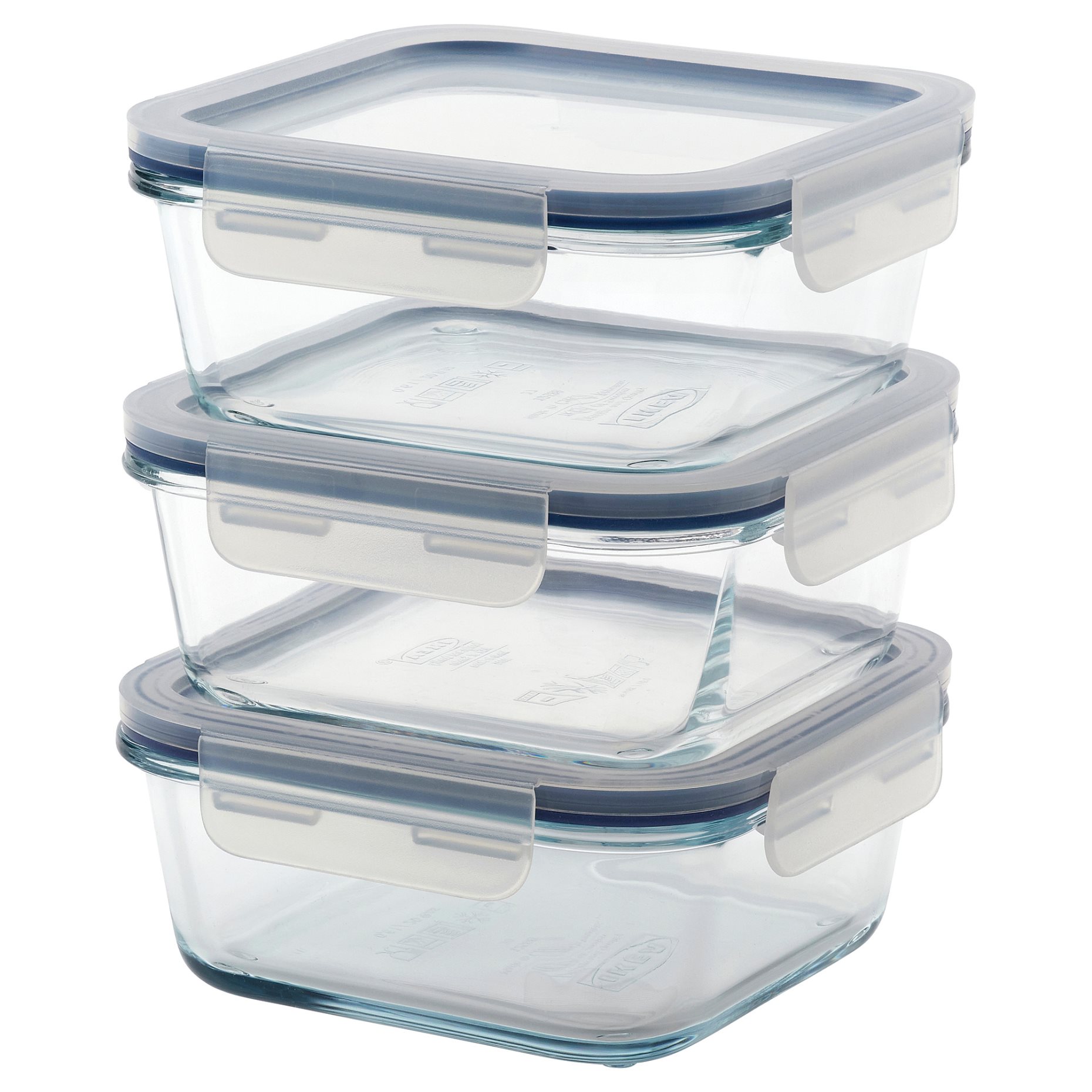 IKEA 365+, food container with lid 3 pack, 600 ml, 106.238.33