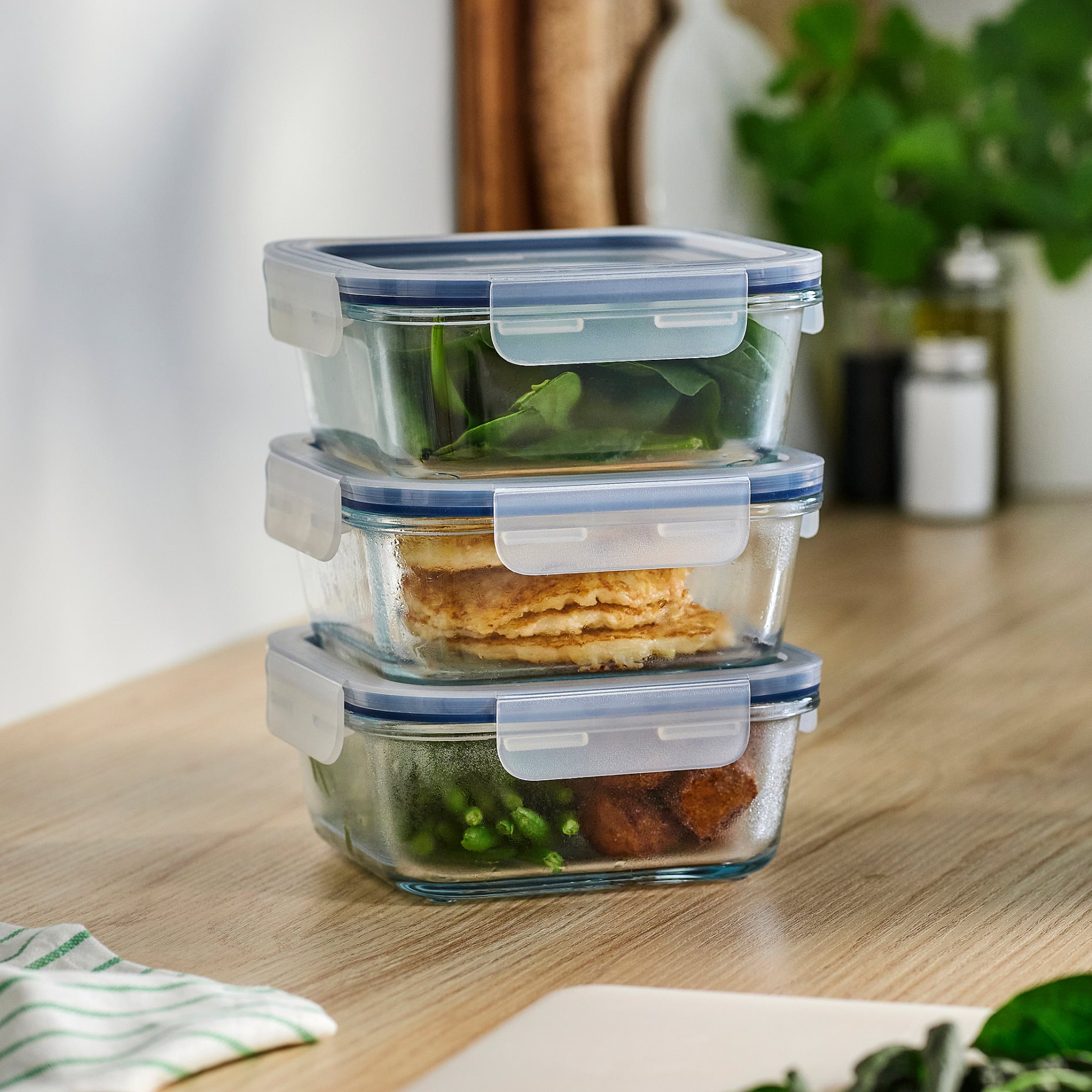 IKEA 365+, food container with lid 3 pack, 600 ml, 106.238.33