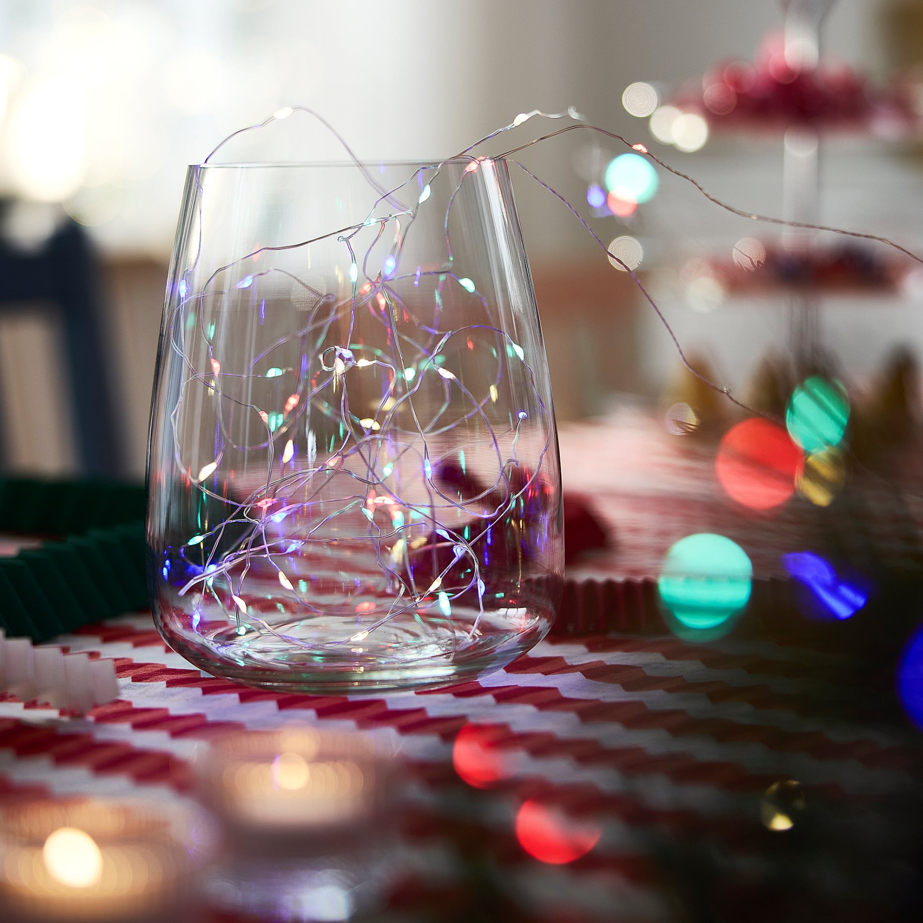 STRÅLA, γιρλάντα φωτισμού με ενσωματωμένο φωτισμό LED/λειτουργία με μπαταρία, 106.335.54