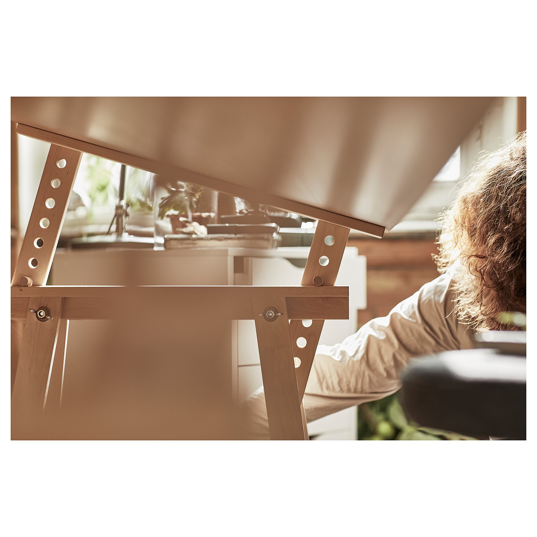 LAGKAPTEN/MITTB, γραφείο, 140x60 cm, 194.171.93