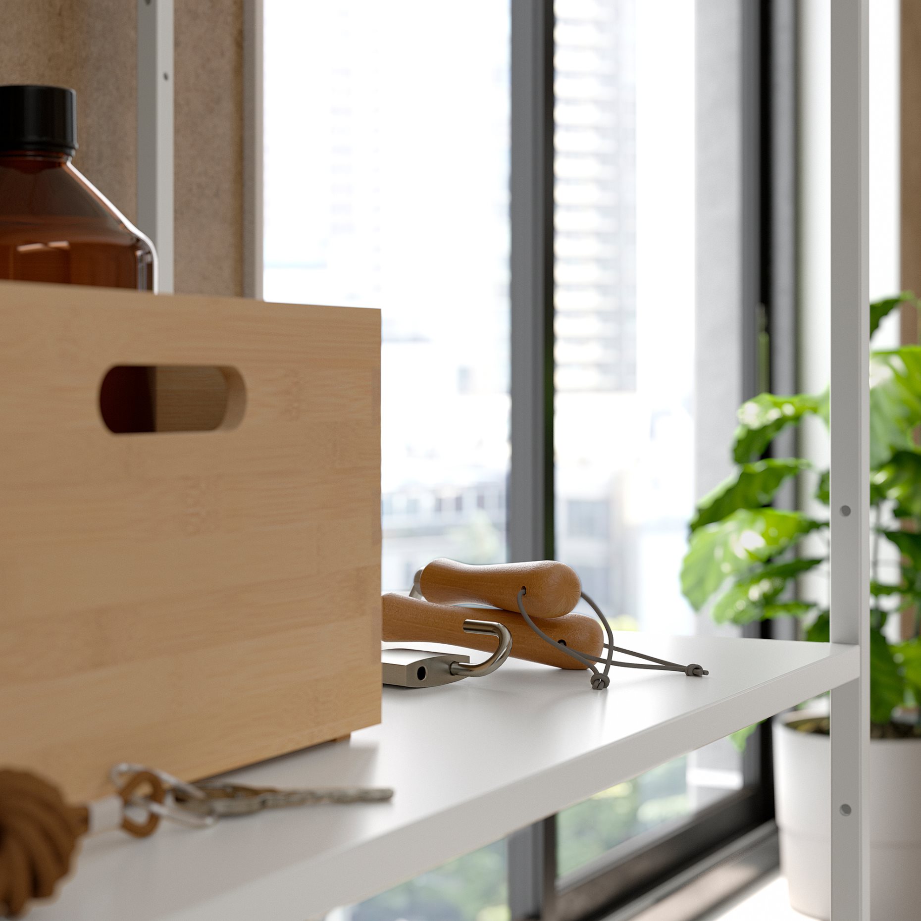 JOSTEIN, ραφιέρα/εσωτερικού/εξωτερικού χώρου/μέταλλο,81x40x180 cm, 194.372.09