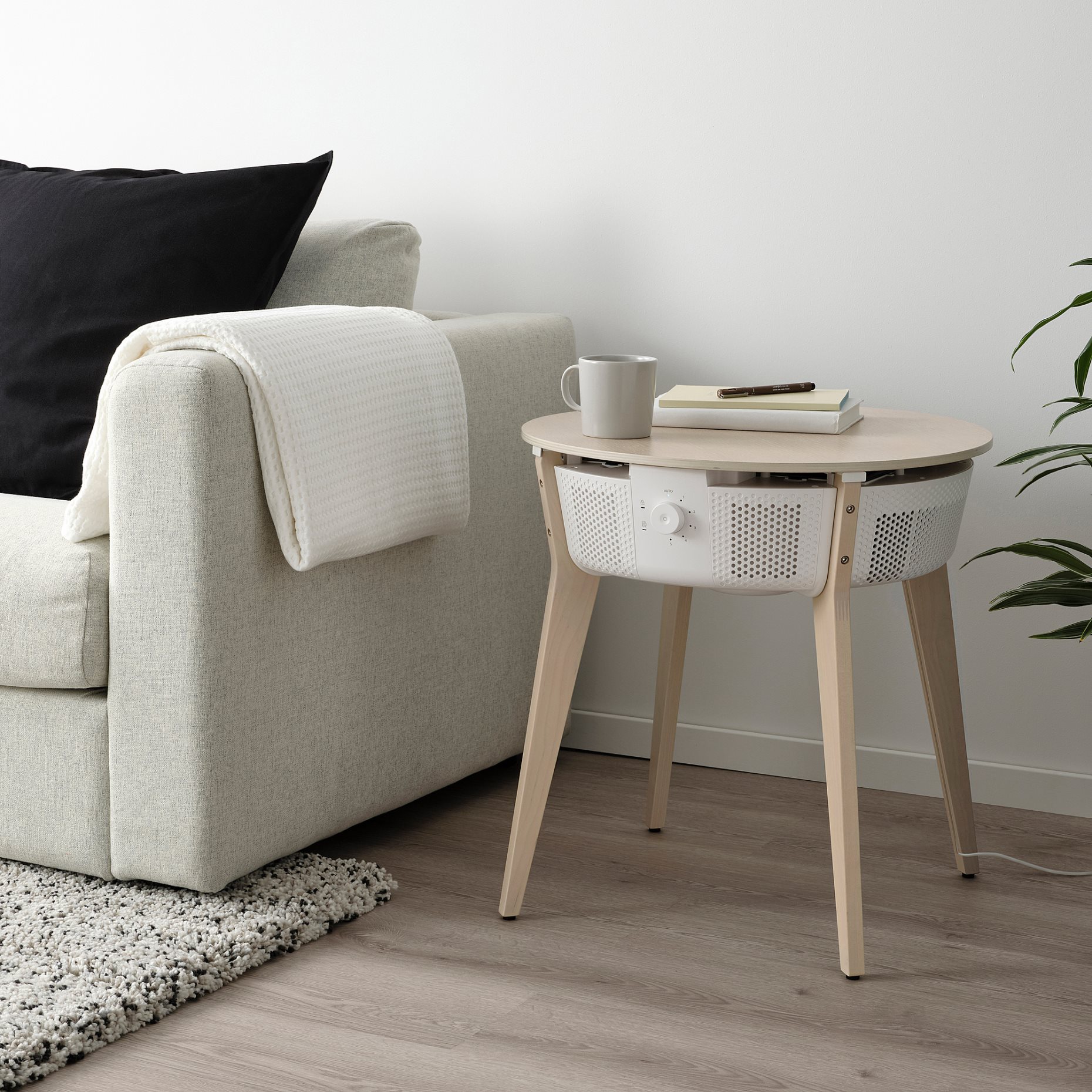 STARKVIND, table with air purifier and additional gas filter, 194.442.19