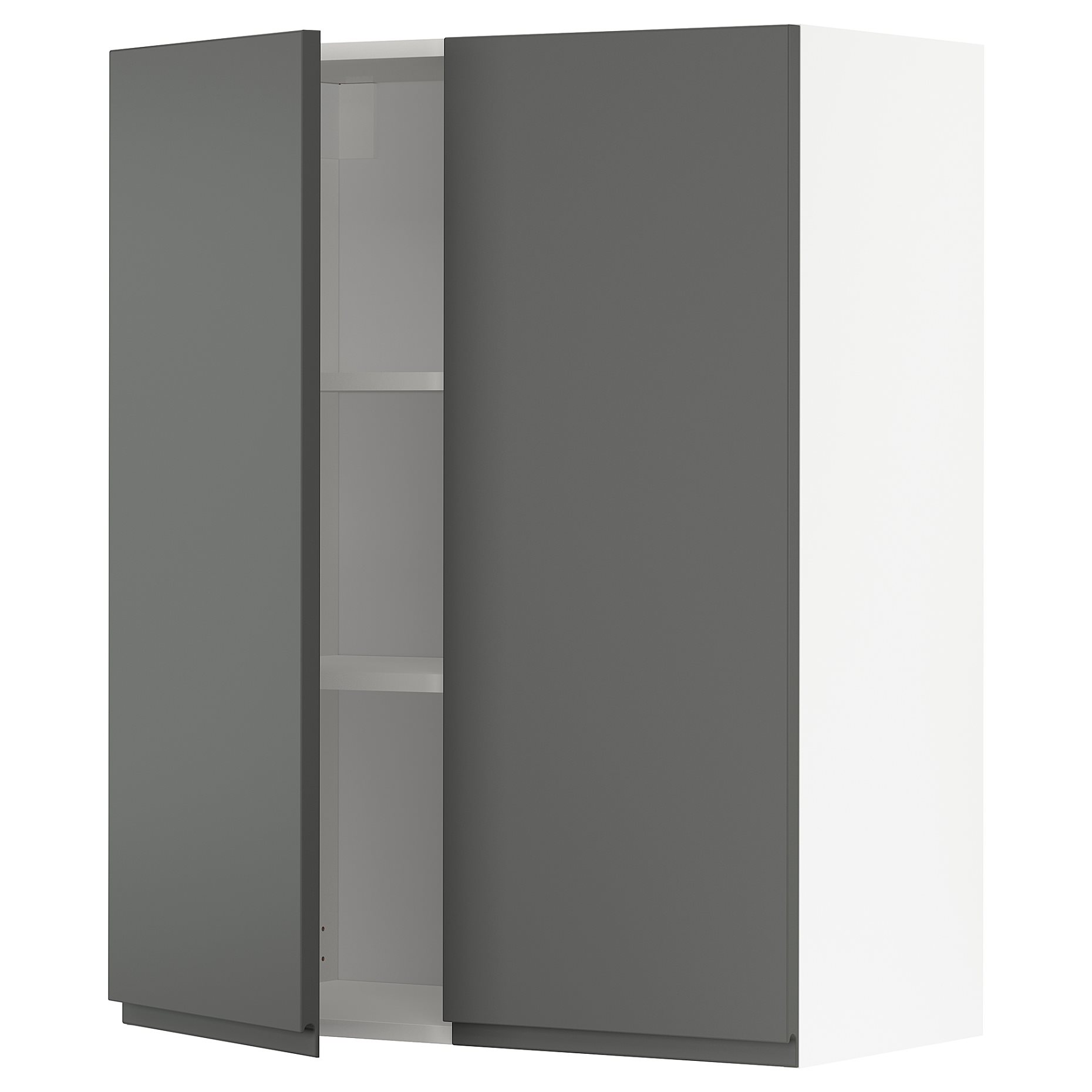 METOD, wall cabinet with shelves/2 doors, 80x100 cm, 194.559.34