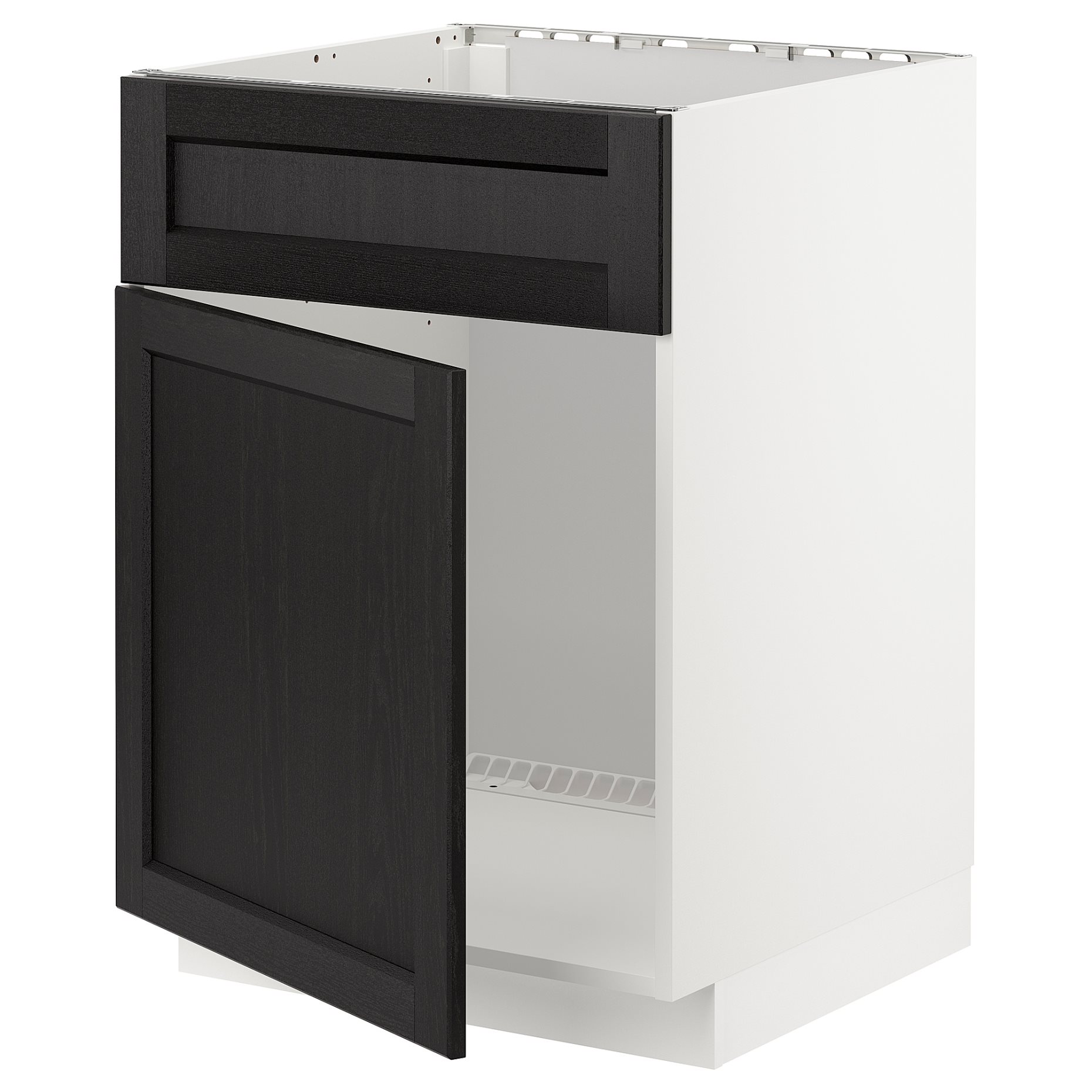 METOD, base cabinet for sink with door/front, 60x60 cm, 194.571.79