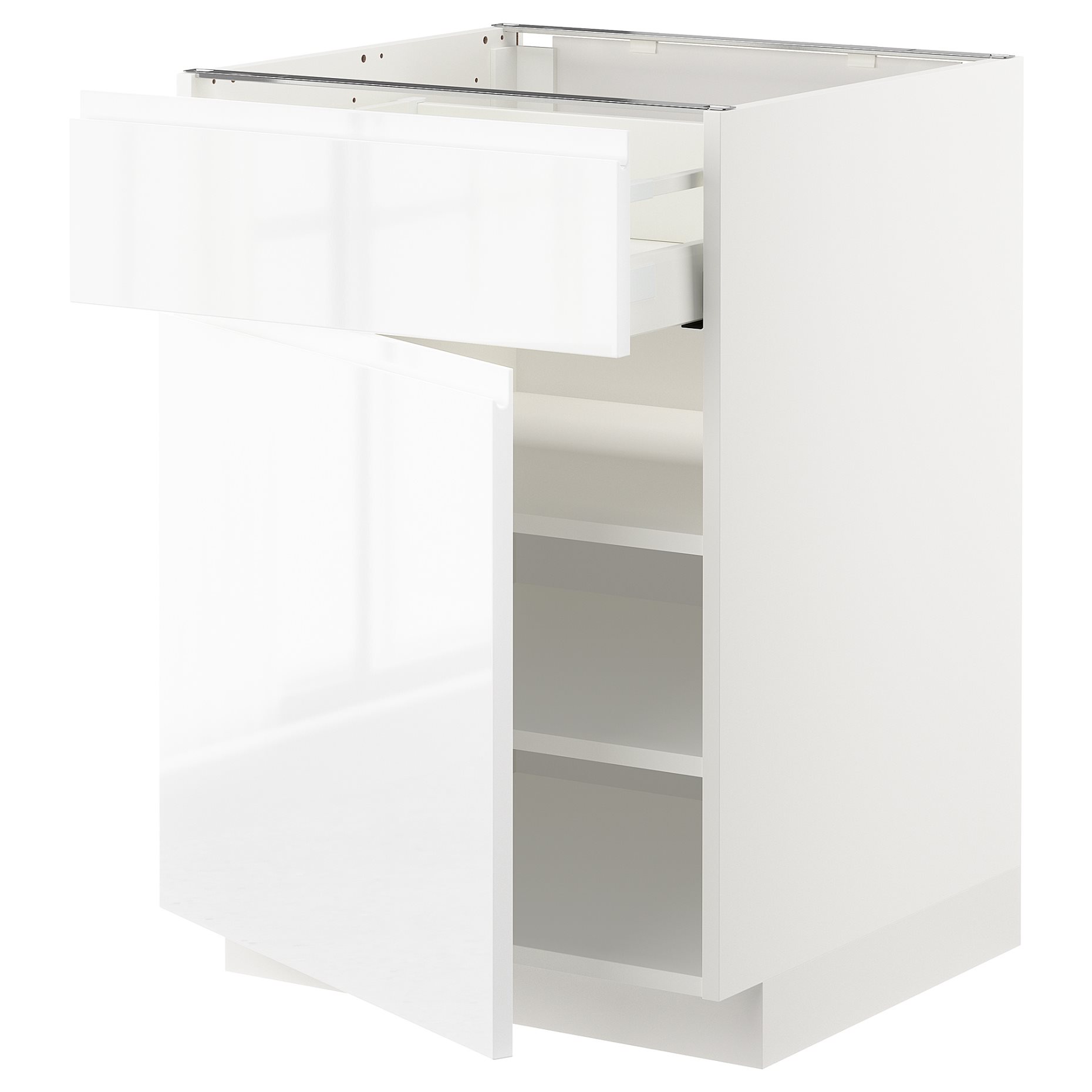 METOD, base cabinet with drawer/door, 60x60 cm, 194.608.98