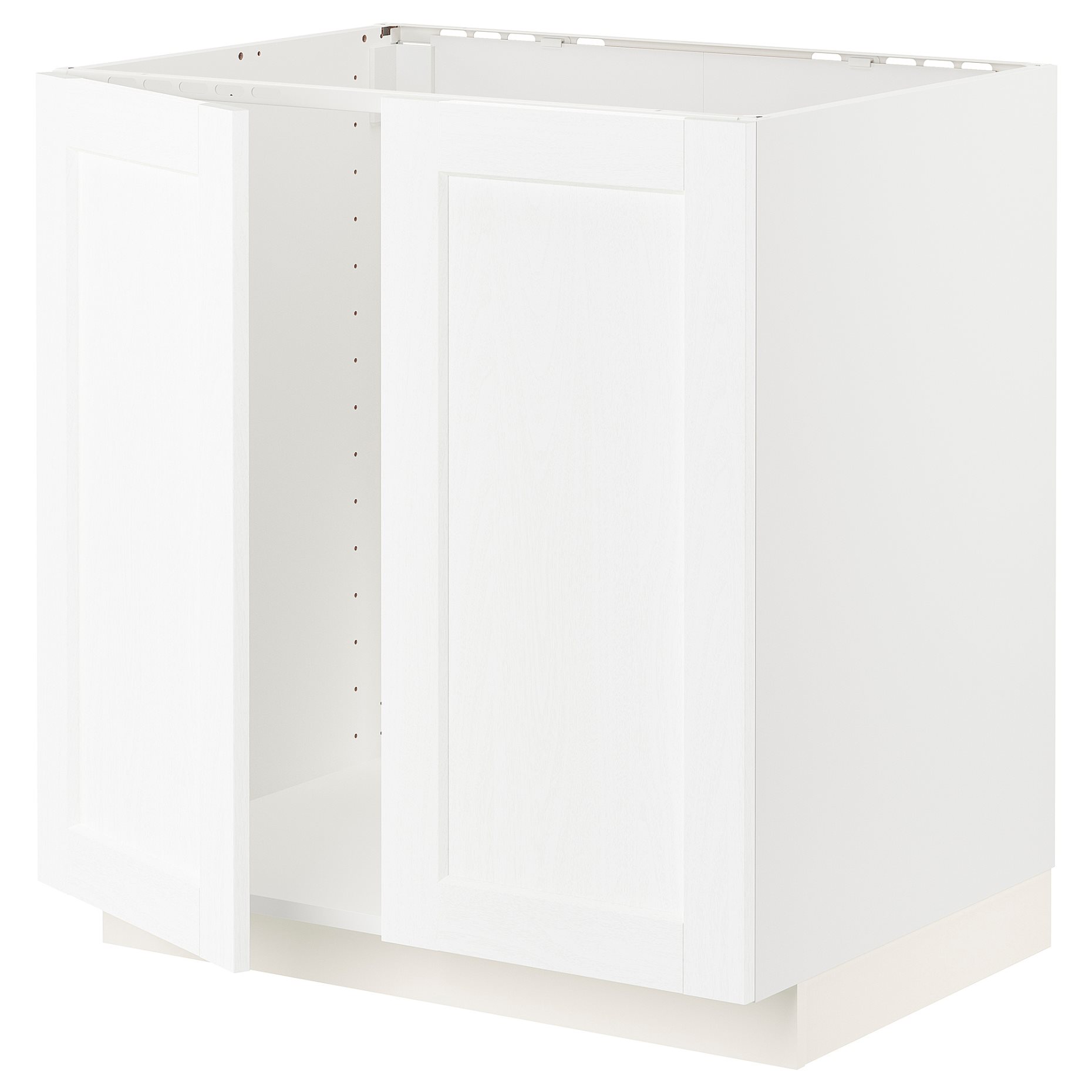 METOD, base cabinet for sink/2 doors, 80x60 cm, 194.733.77