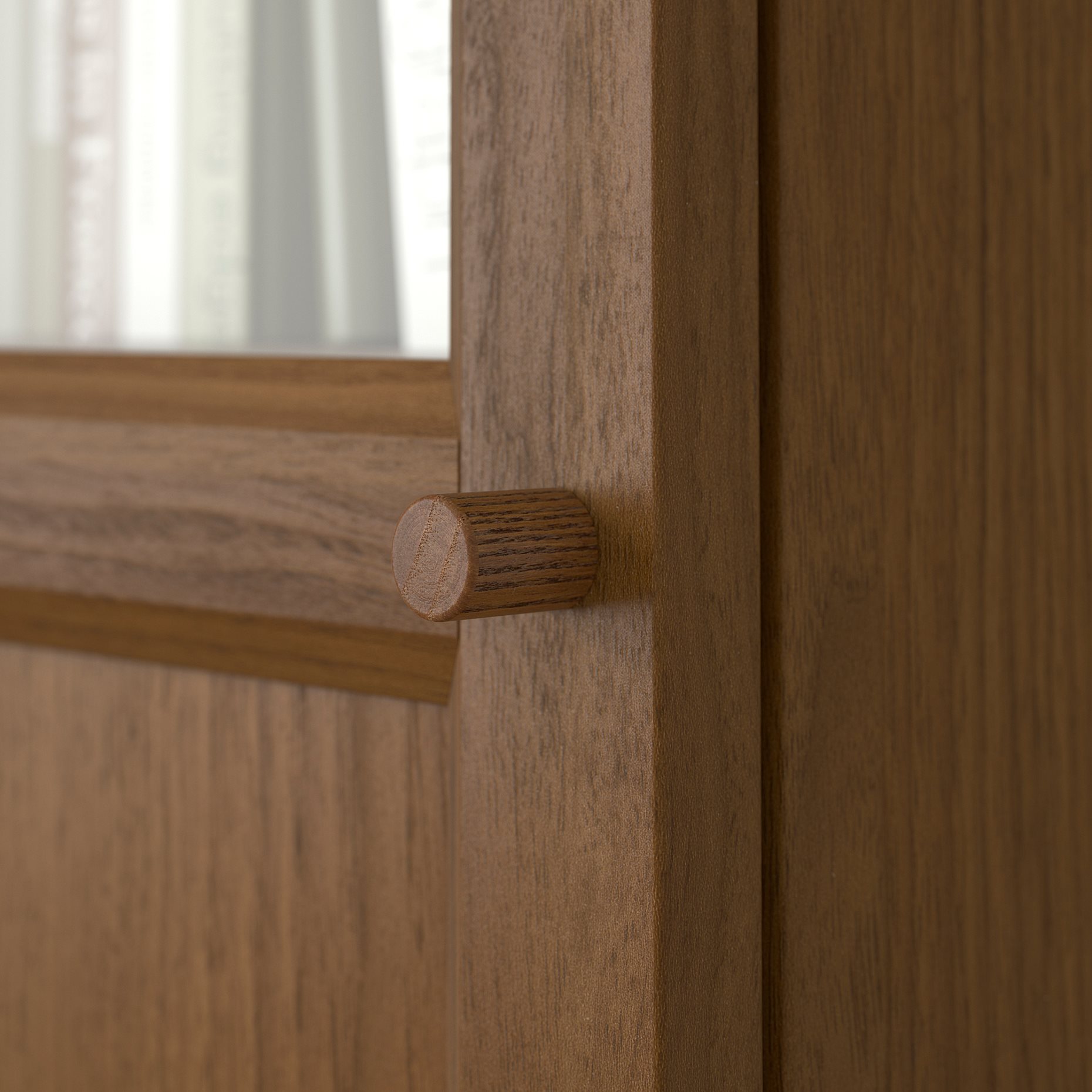 BILLY/OXBERG, bookcase with panel/glass door, 40x30x202 cm, 194.833.38