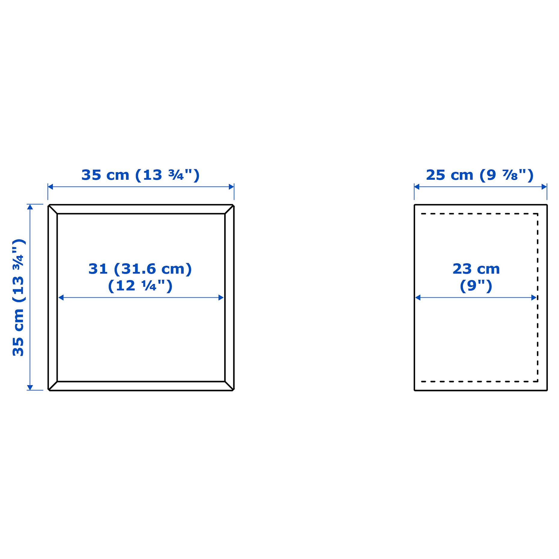 EKET, wall-mounted shelving unit, 35x25x35 cm, 194.902.73