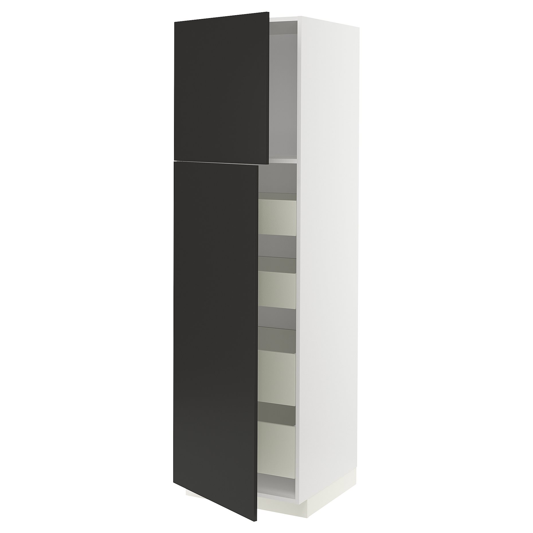 METOD, high cabinet with 2 doors/4 drawers, 60x60x200 cm, 194.977.12