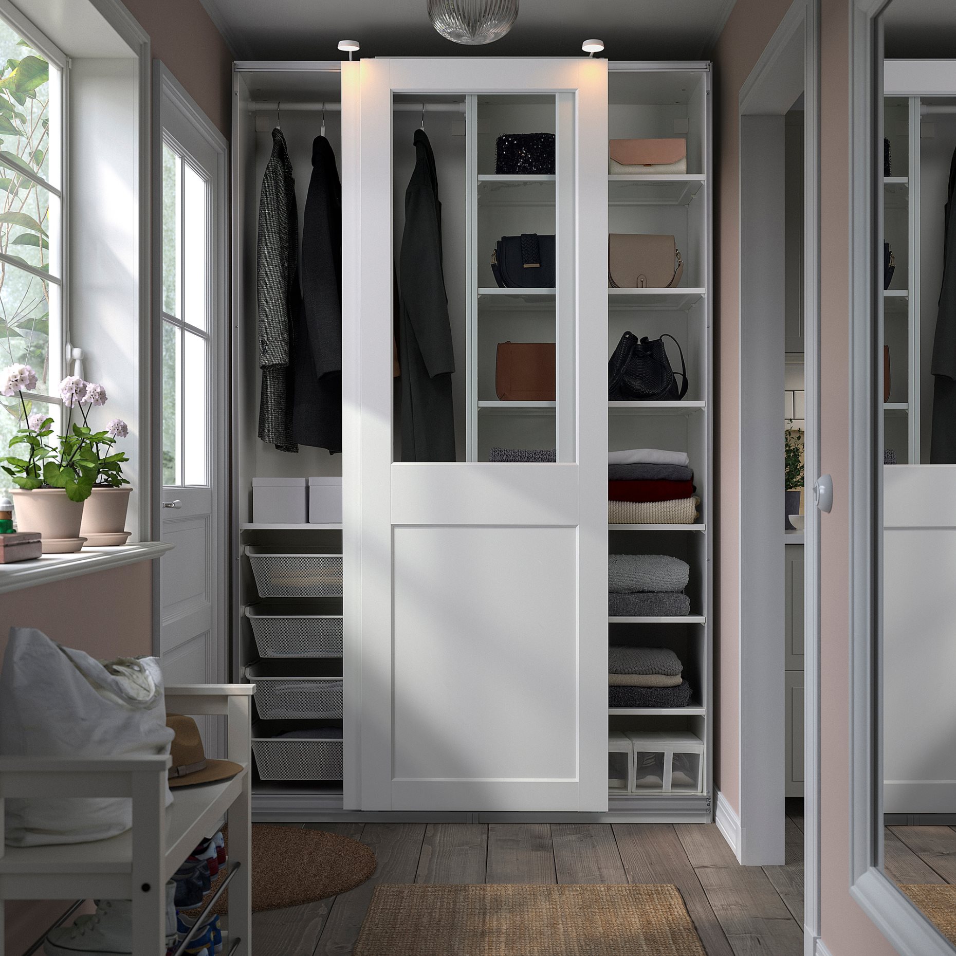 PAX/GRIMO, wardrobe combination, 150x66x236 cm, 195.031.81