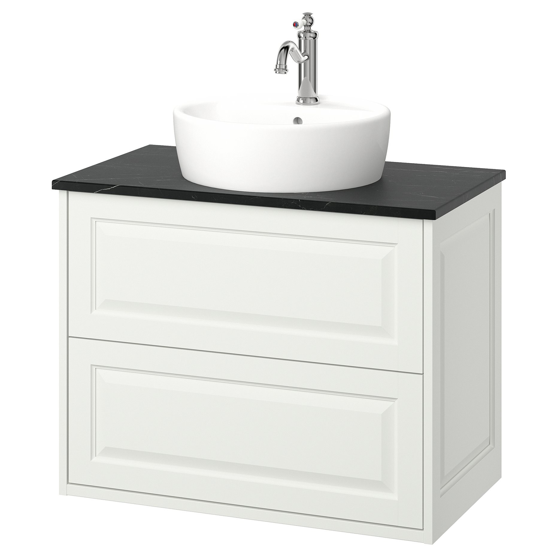 TANNFORSEN/TORNVIKEN, wash-stand with drawers/wash-basin/tap, 82x49x79 cm, 195.140.90