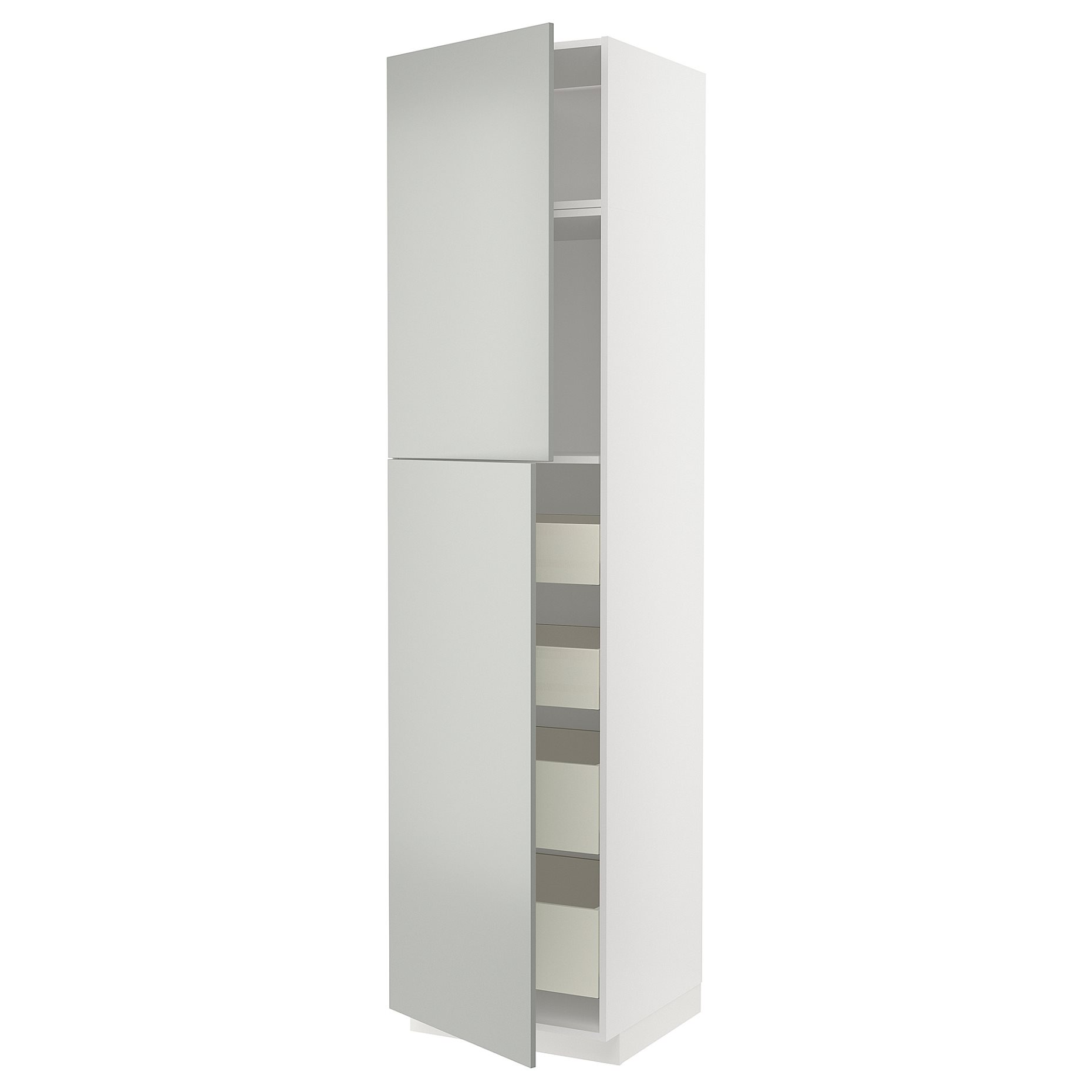 METOD, high cabinet with 2 doors/4 drawers, 60x60x240 cm, 195.389.58