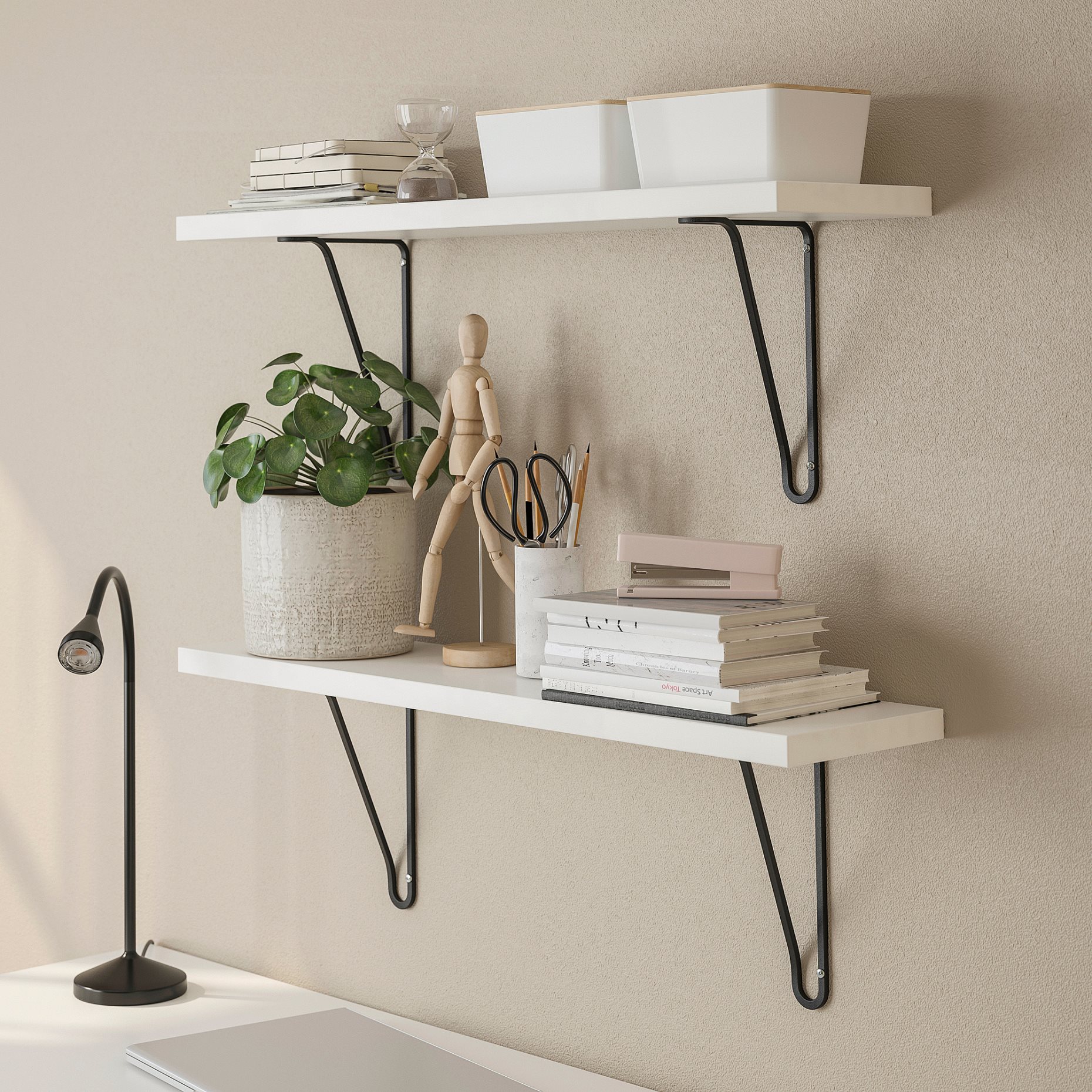 BERGSHULT/FORLAGGARE, wall shelf, 80x20 cm, 195.727.92