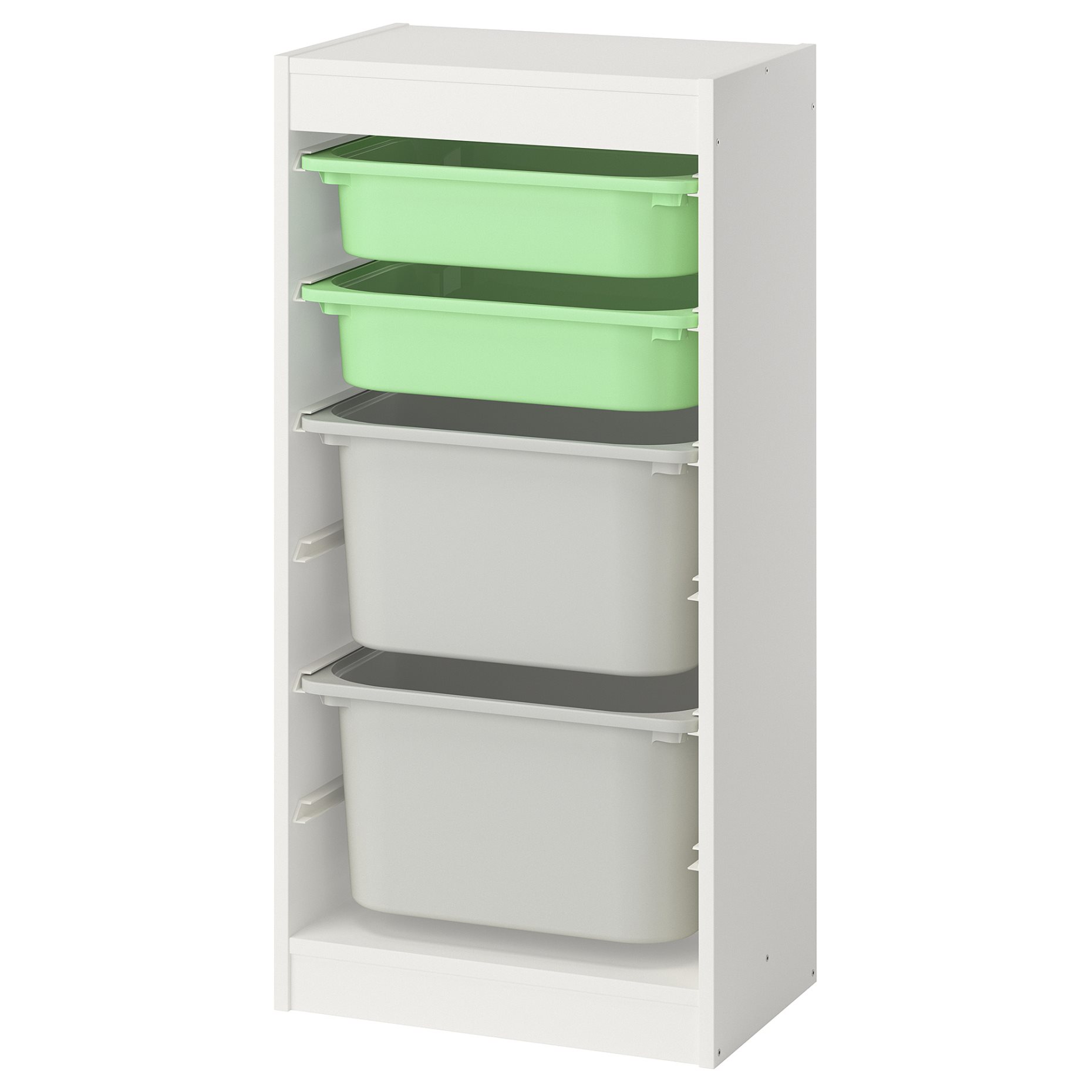TROFAST, storage combination with boxes, 46x30x94 cm, 195.751.87