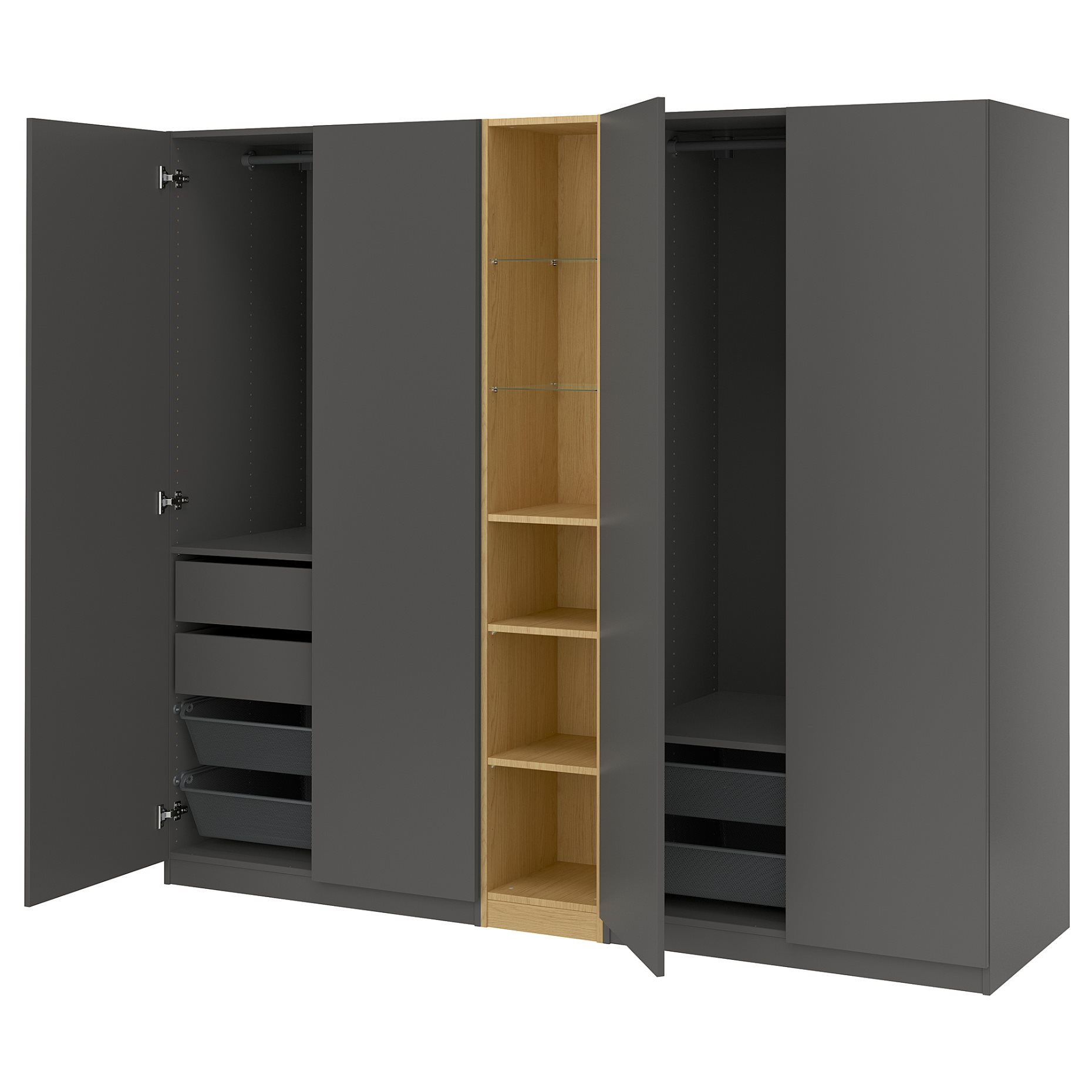 PAX/FORSAND, wardrobe combination, 235x60x201 cm, 196.073.53