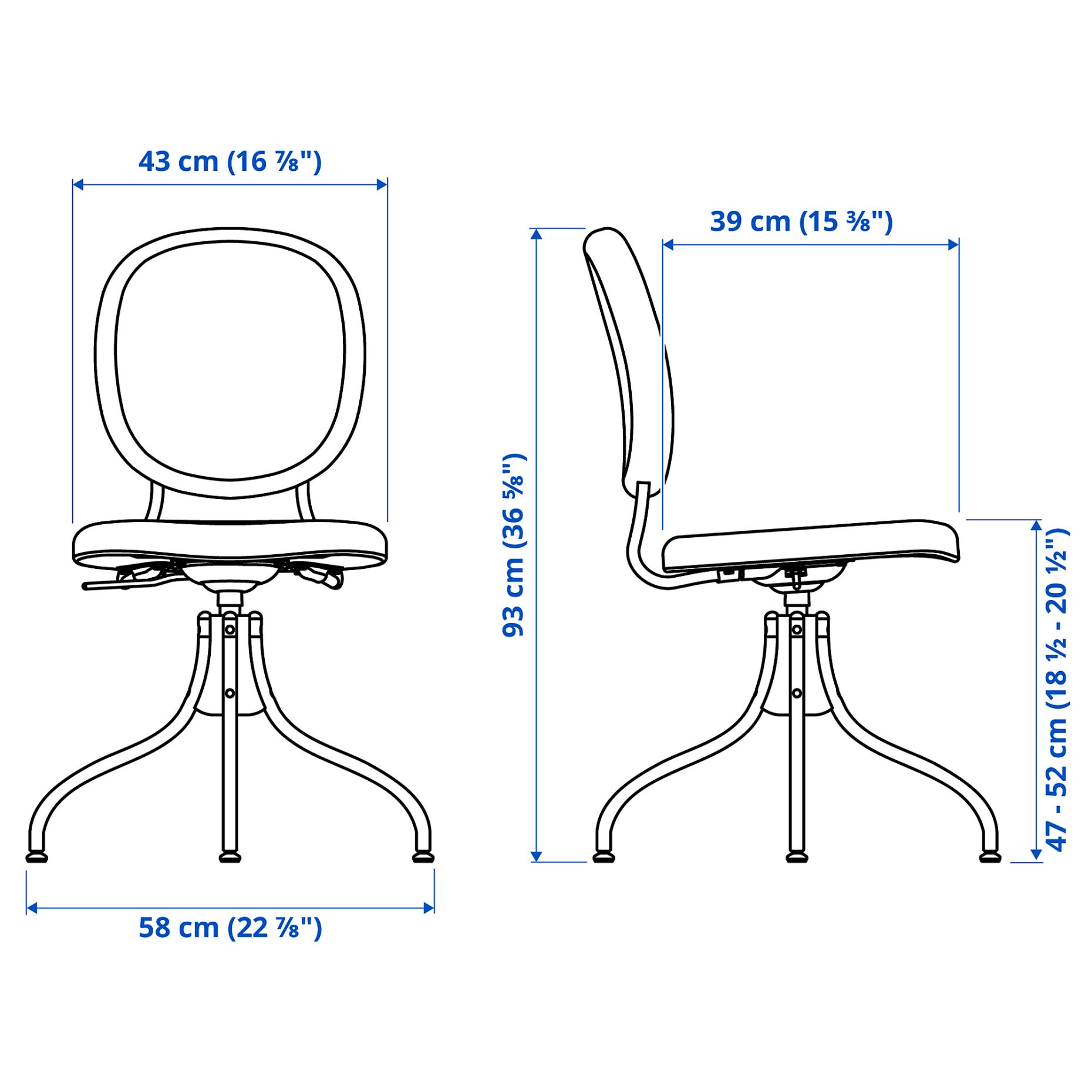BJÖRKBERGET, swivel chair, 203.086.78