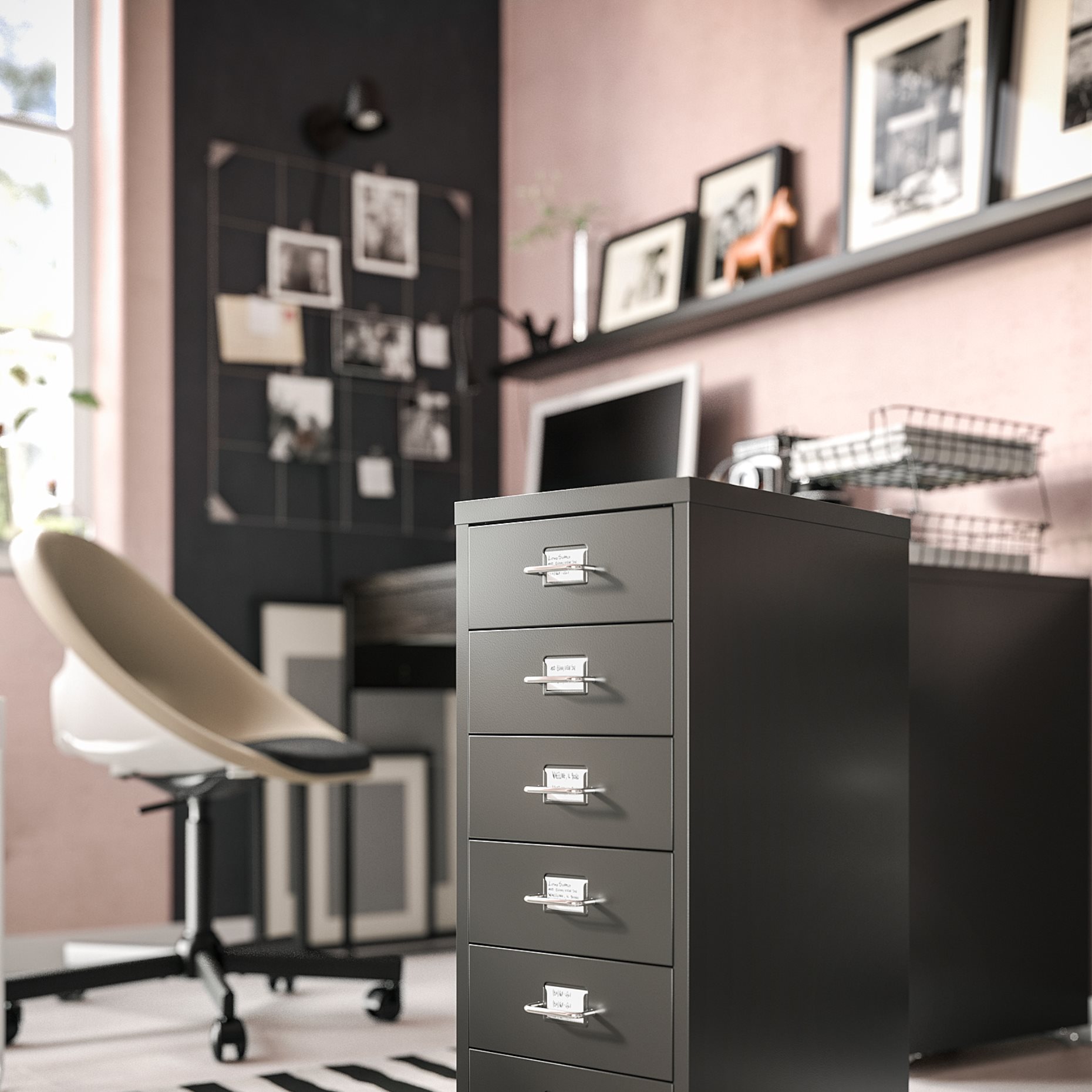 HELMER, drawer unit on castors, 28x69 cm, 203.419.70