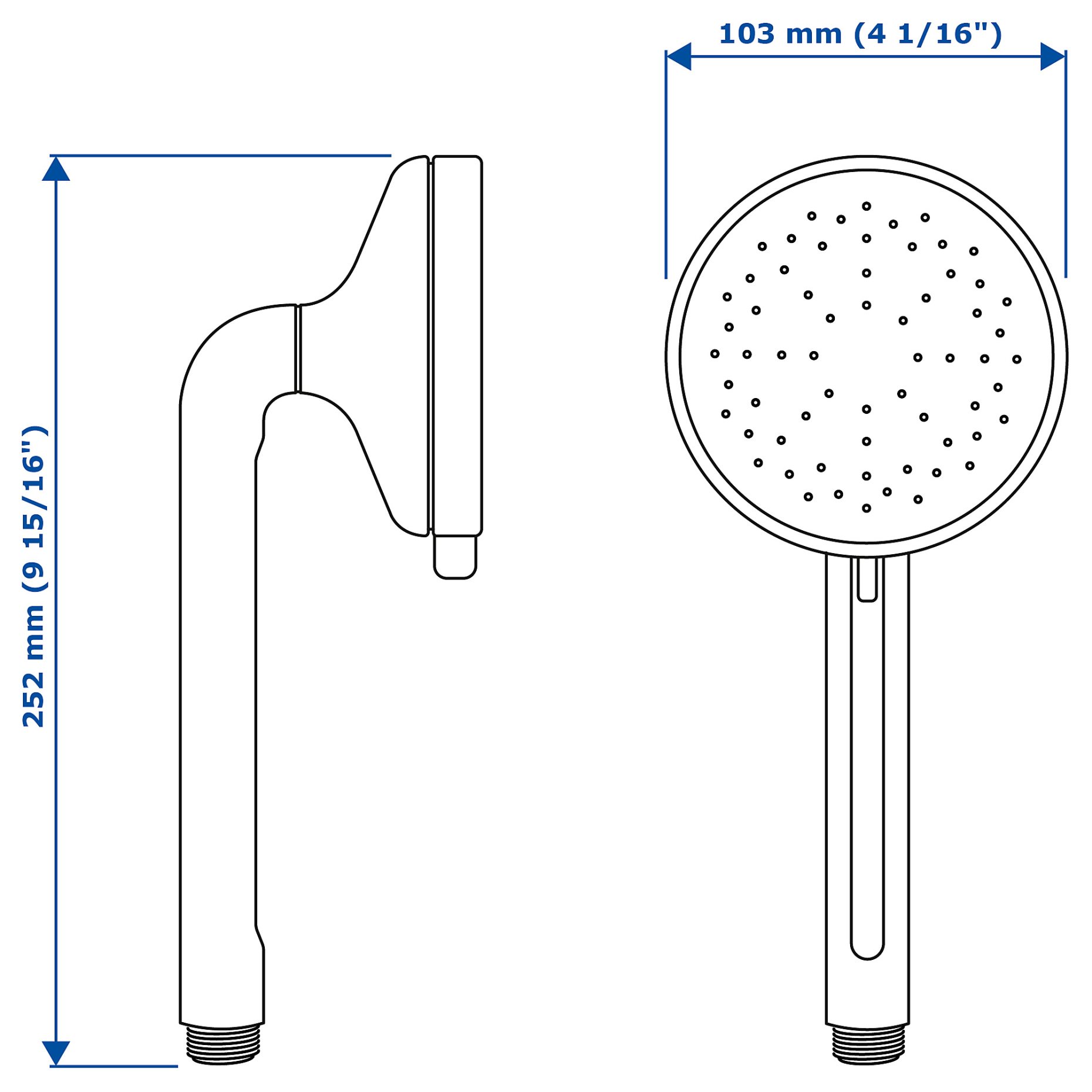 VOXNAN, 5-spray handshower, 203.425.78
