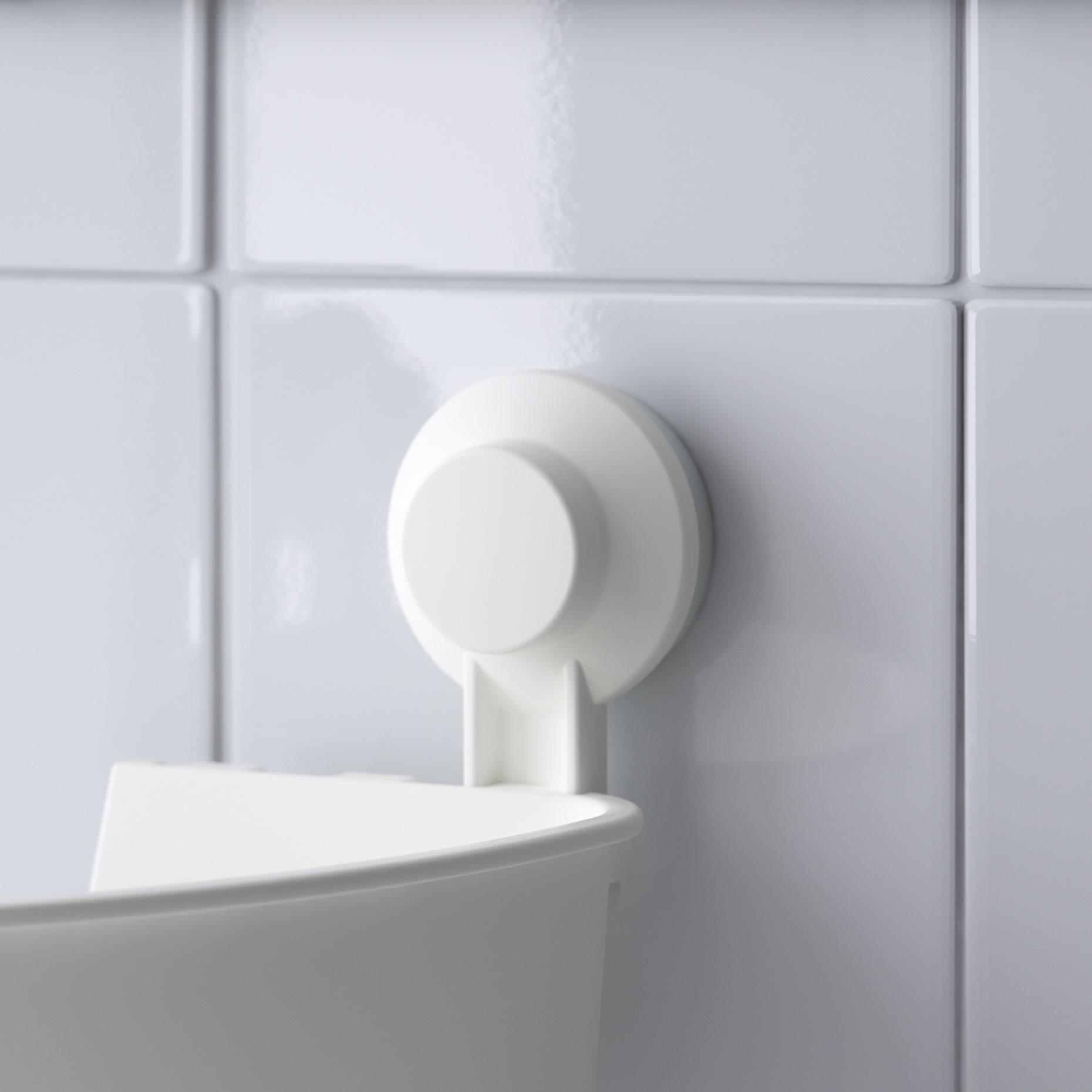 TISKEN, γωνιακό ράφι με βεντούζα, 204.003.04