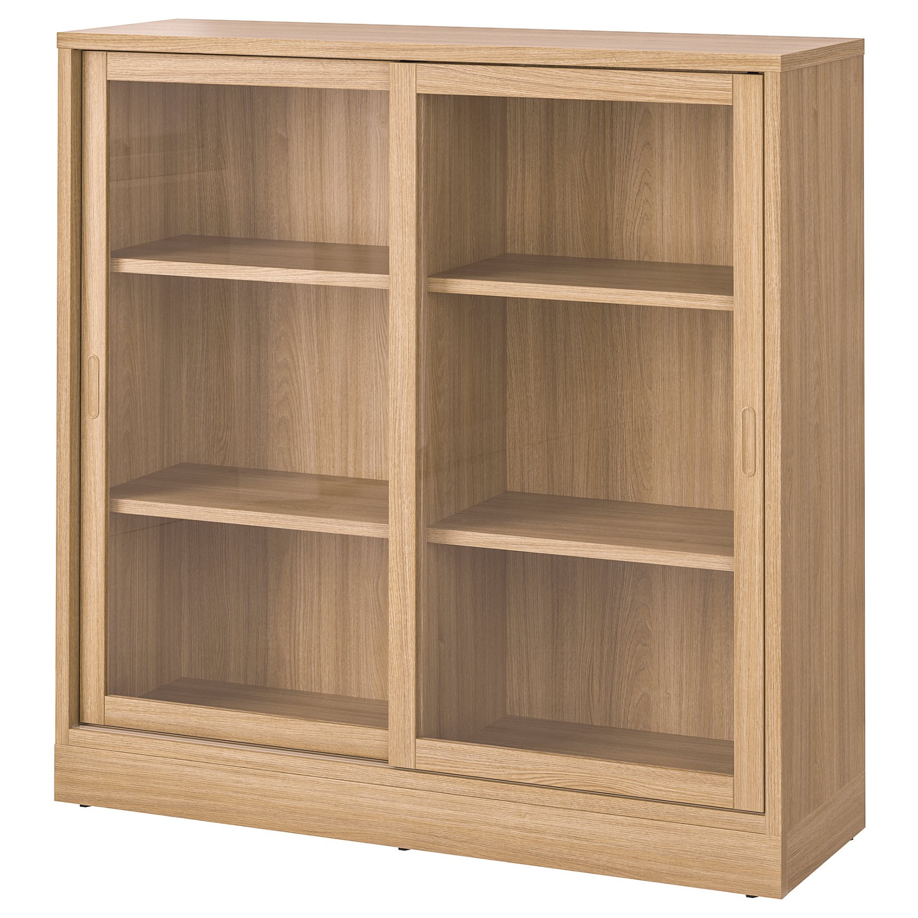 TONSTAD, cabinet with sliding glass doors, 121x37x120 cm, 204.892.78