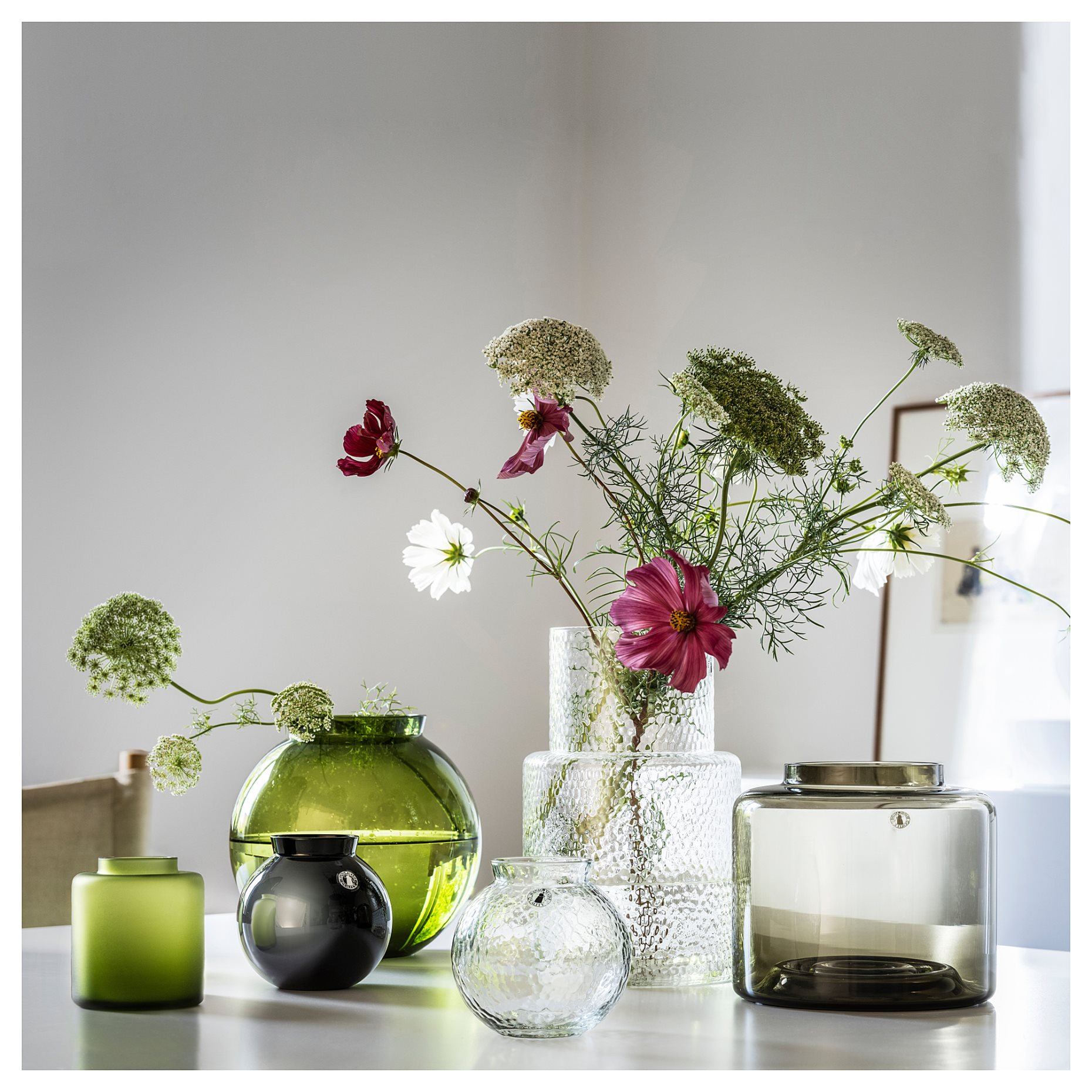 KONSTFULL, vase glass, 26 cm, 205.119.53